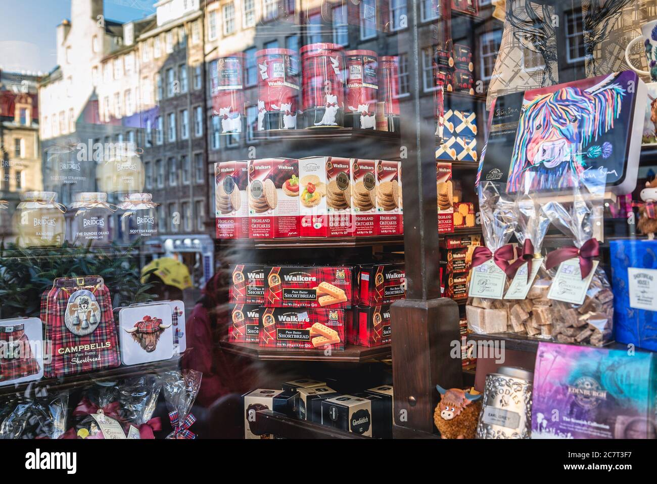 Taste of Scotland gift shop in Edinburgh, the capital of Scotland, part