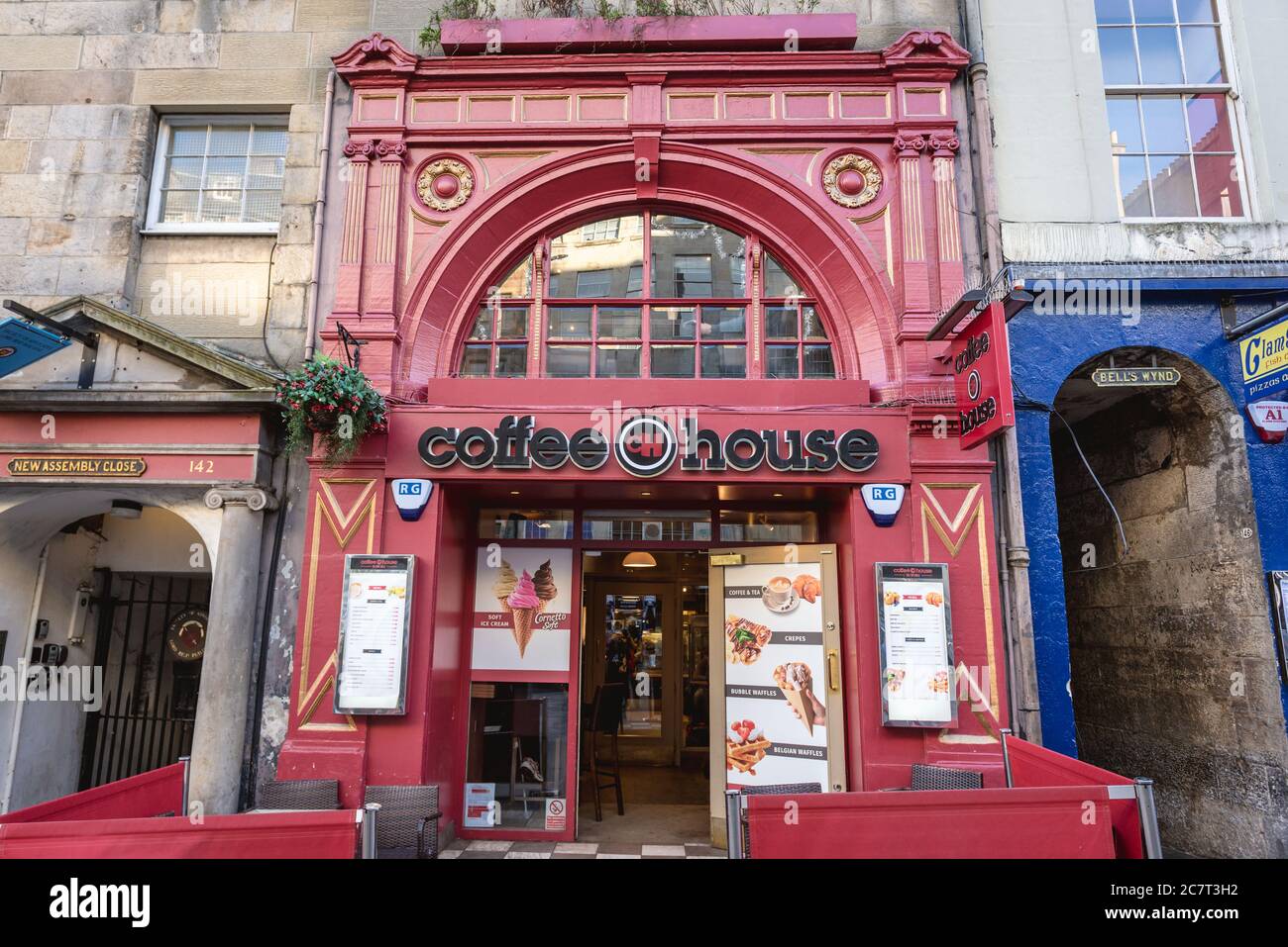The Coffee House at High Street in Edinburgh, the capital of Scotland