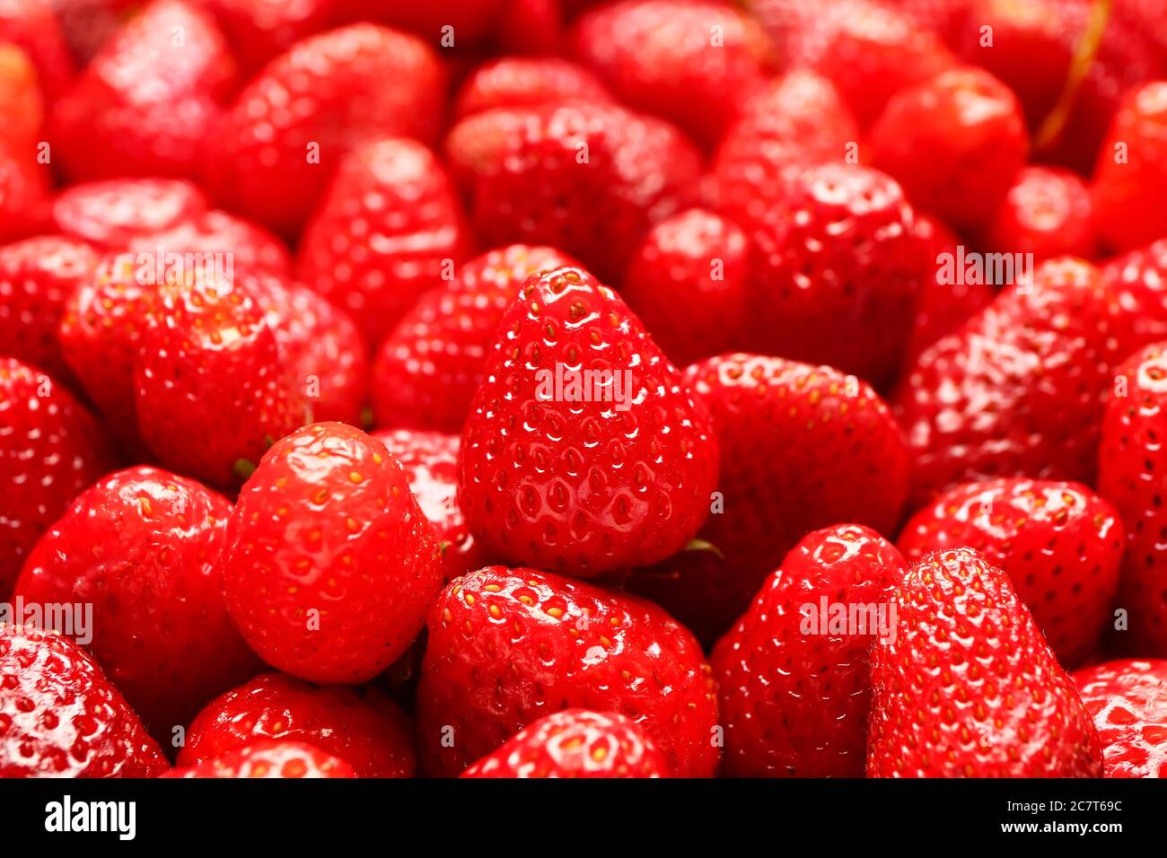 Fresh ripe strawberry as background Stock Photo - Alamy