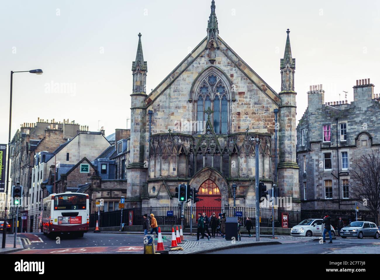 Bedlam Theatre in building of former church in Edinburgh, the capital of Scotland, part of United Kingdom Stock Photo