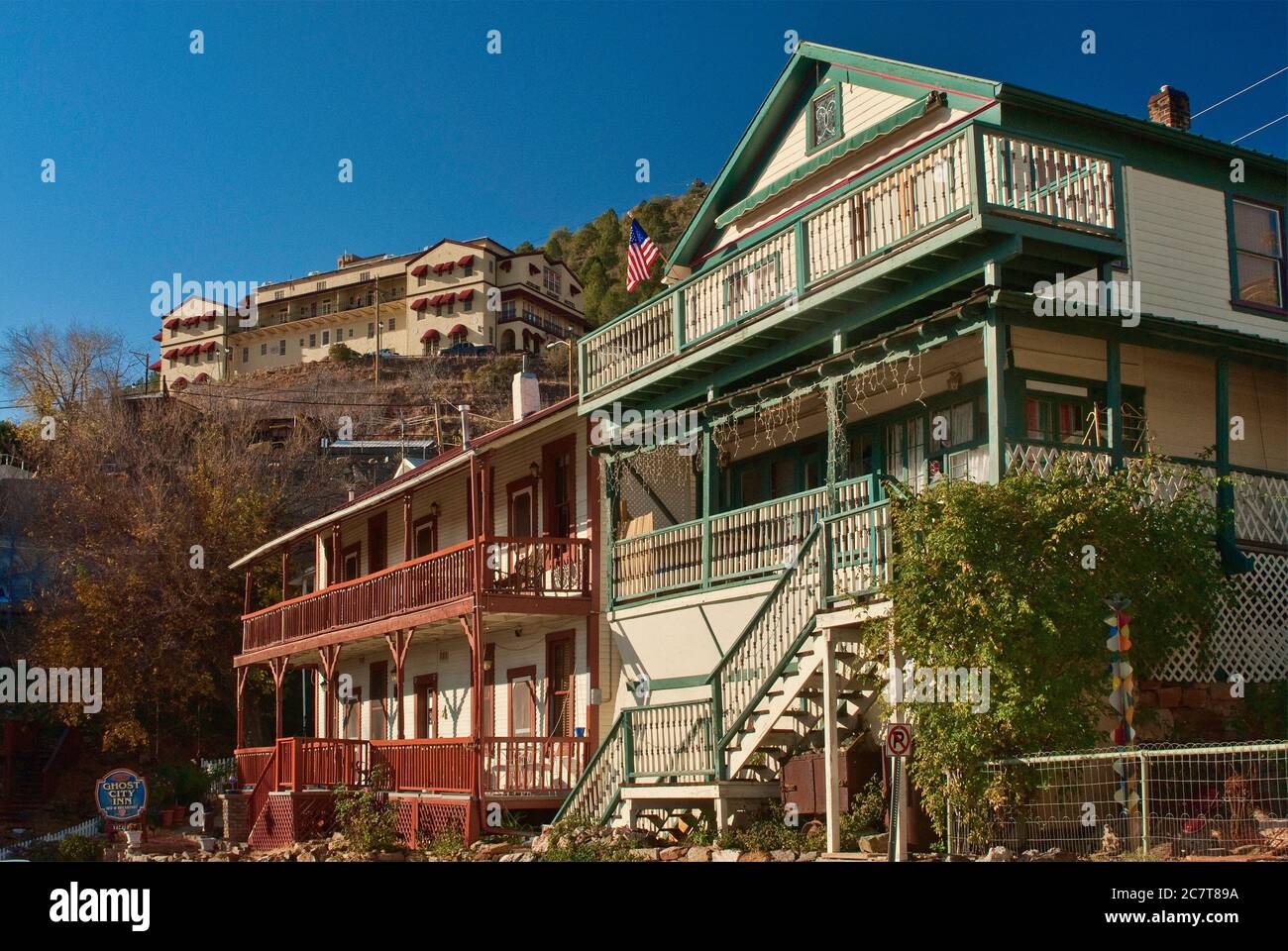 Historic Ghost City Inn and Grand Hotel in distance in historic mining