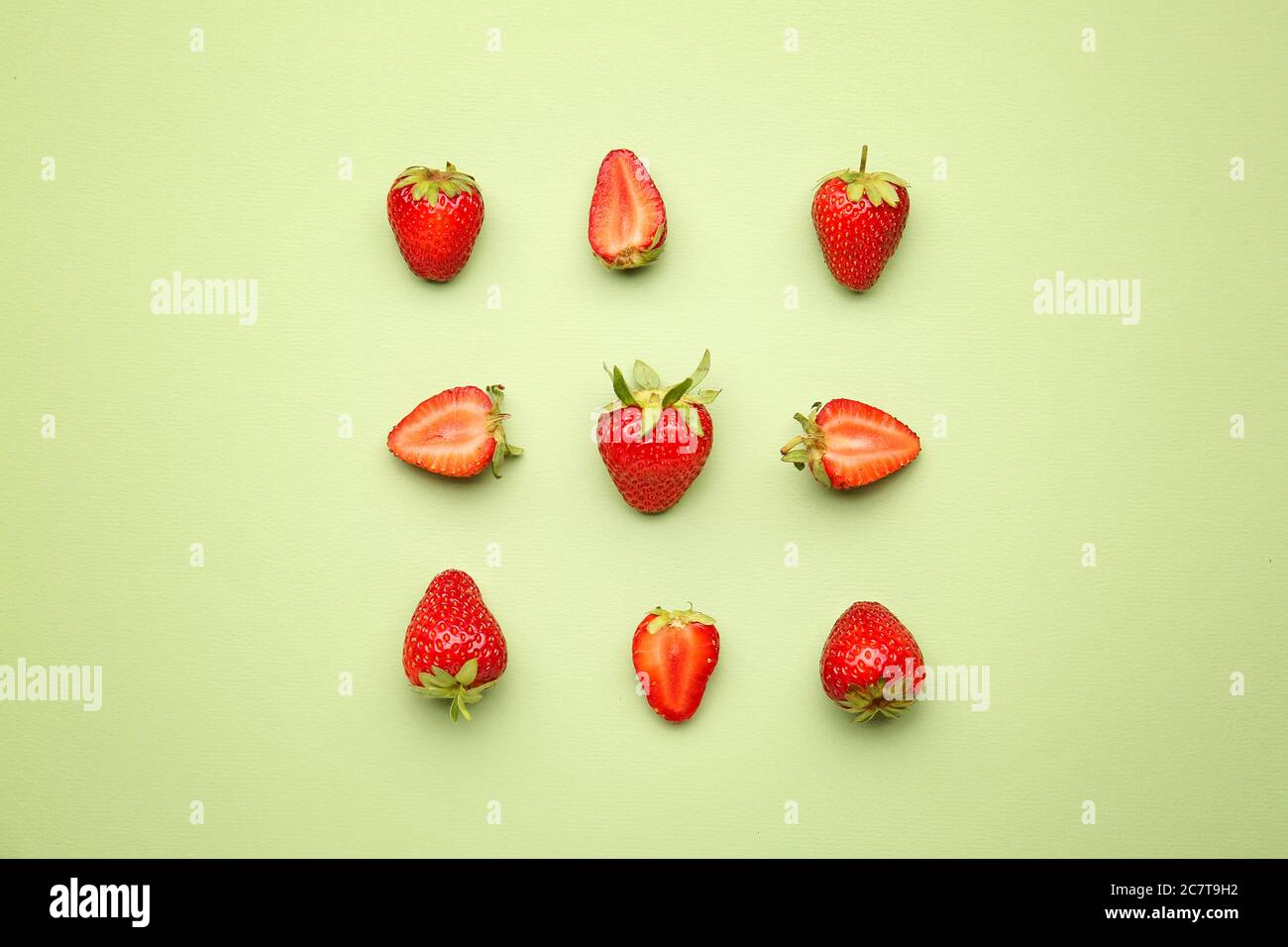 Fresh ripe strawberry on color background Stock Photo - Alamy
