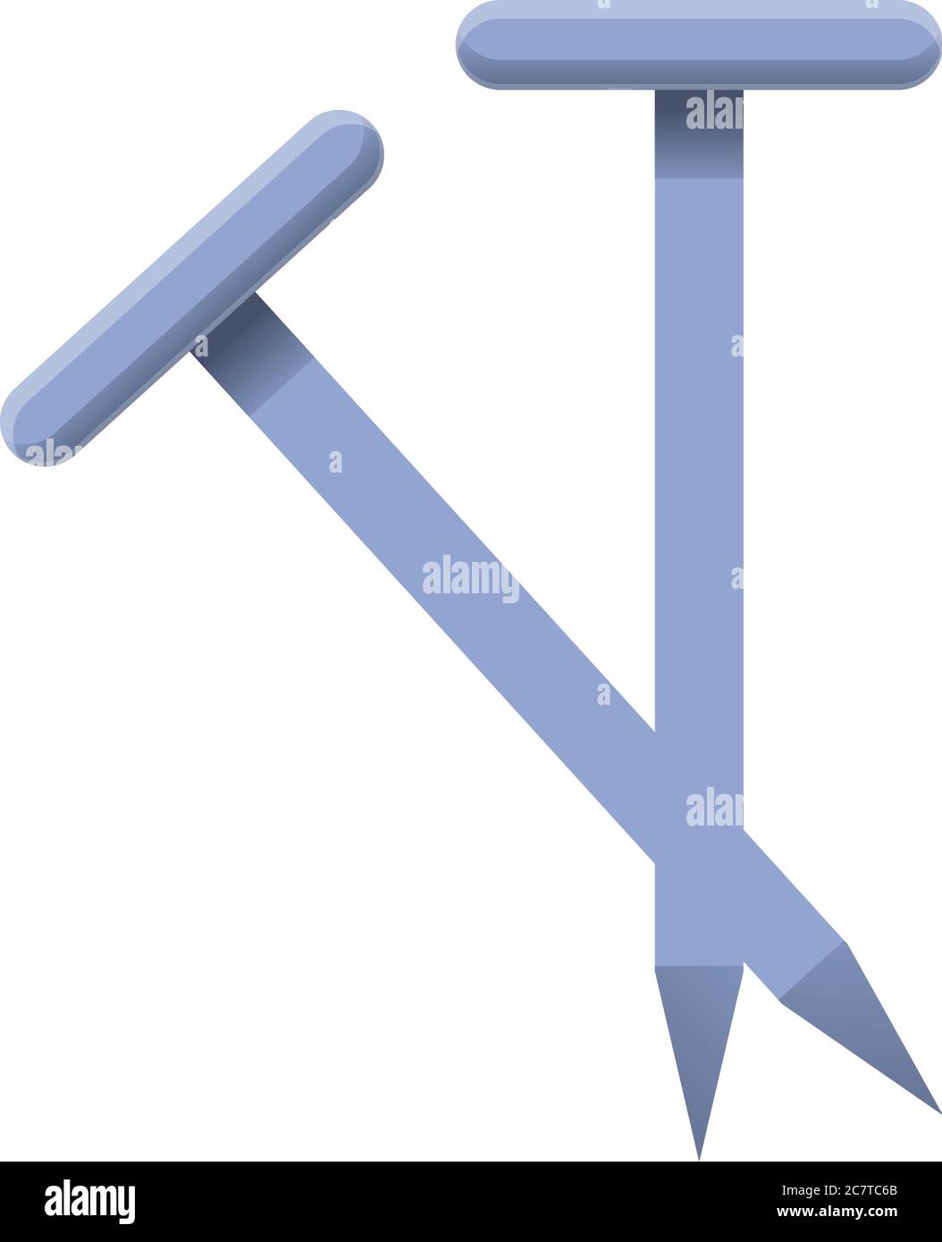 Carpenter nails icon. Cartoon of carpenter nails vector icon for web design isolated on white background Stock Vector