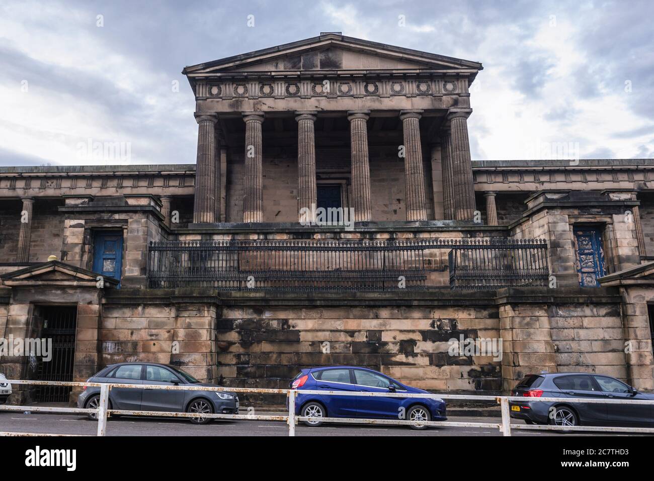Old Royal High School also called New Parliament House in Edinburgh, the capital of Scotland, part of United Kingdom Stock Photo