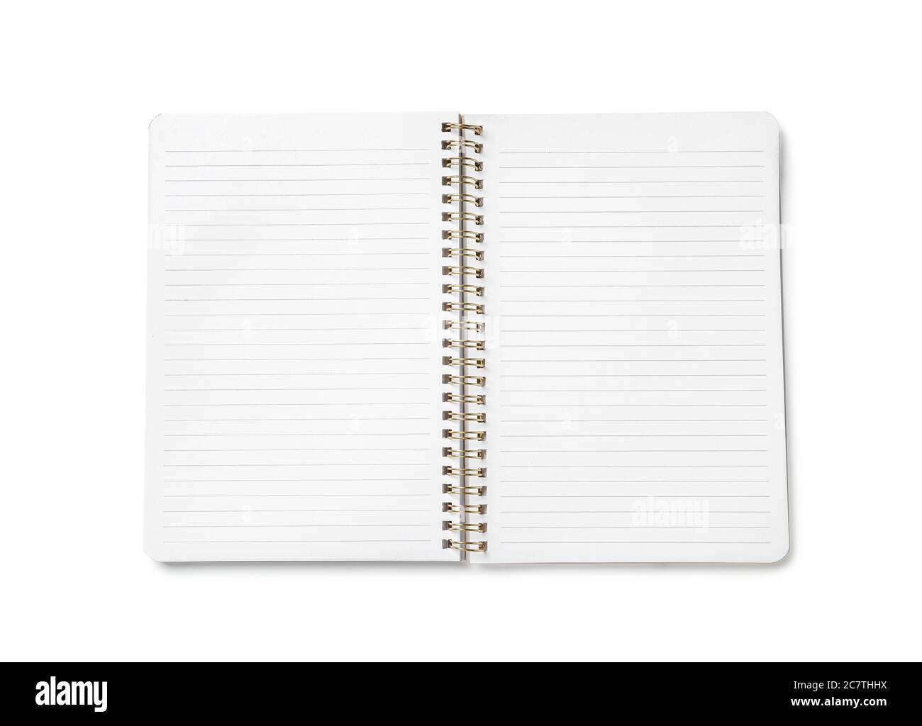 Stylish notebook on white background Stock Photo
