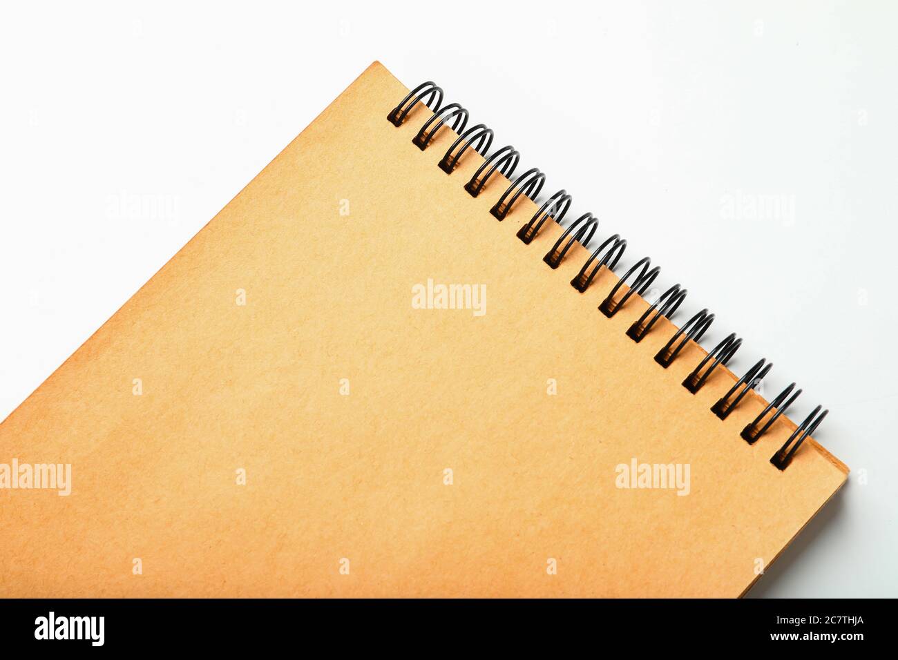Stylish notebook on white background Stock Photo