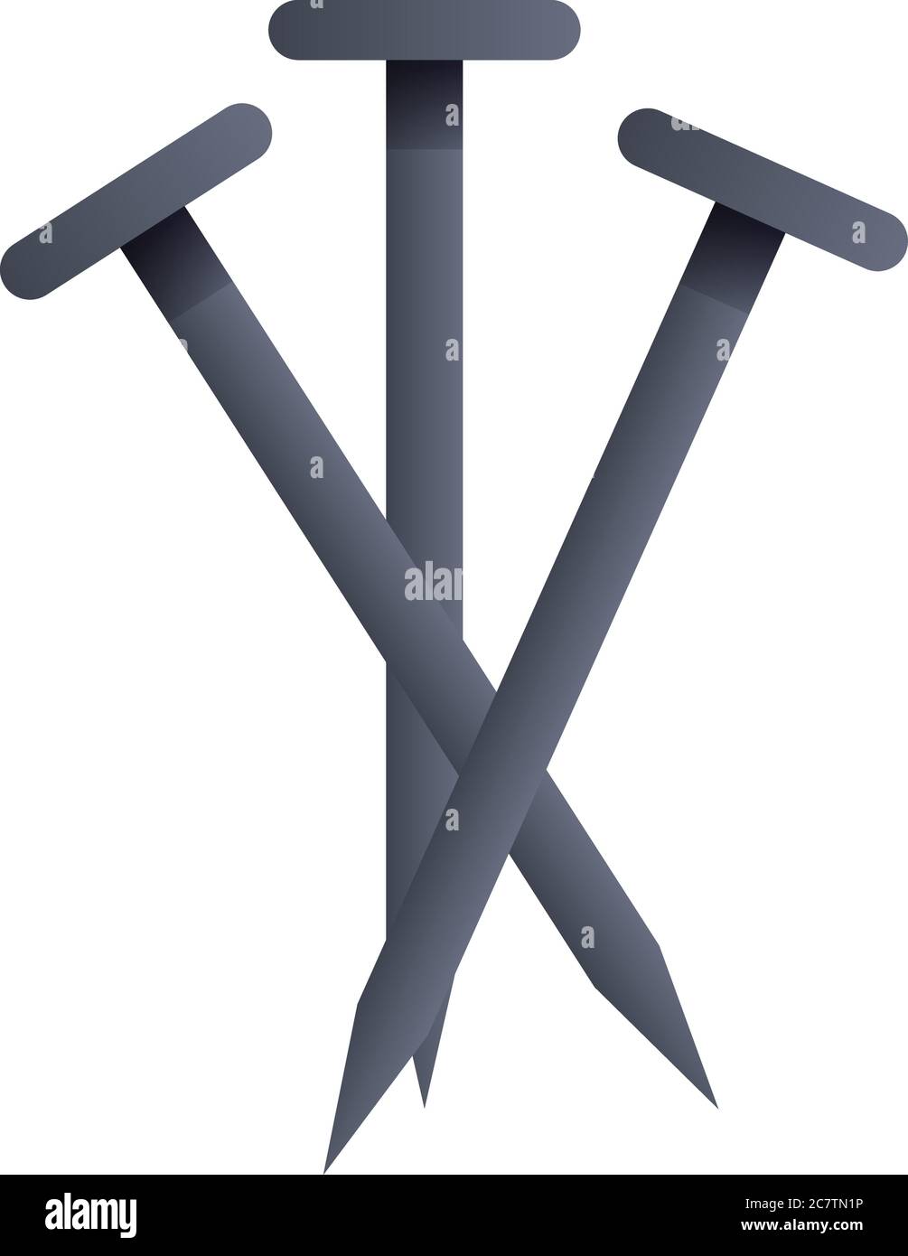 Blacksmith nails icon. Cartoon of blacksmith nails vector icon for web