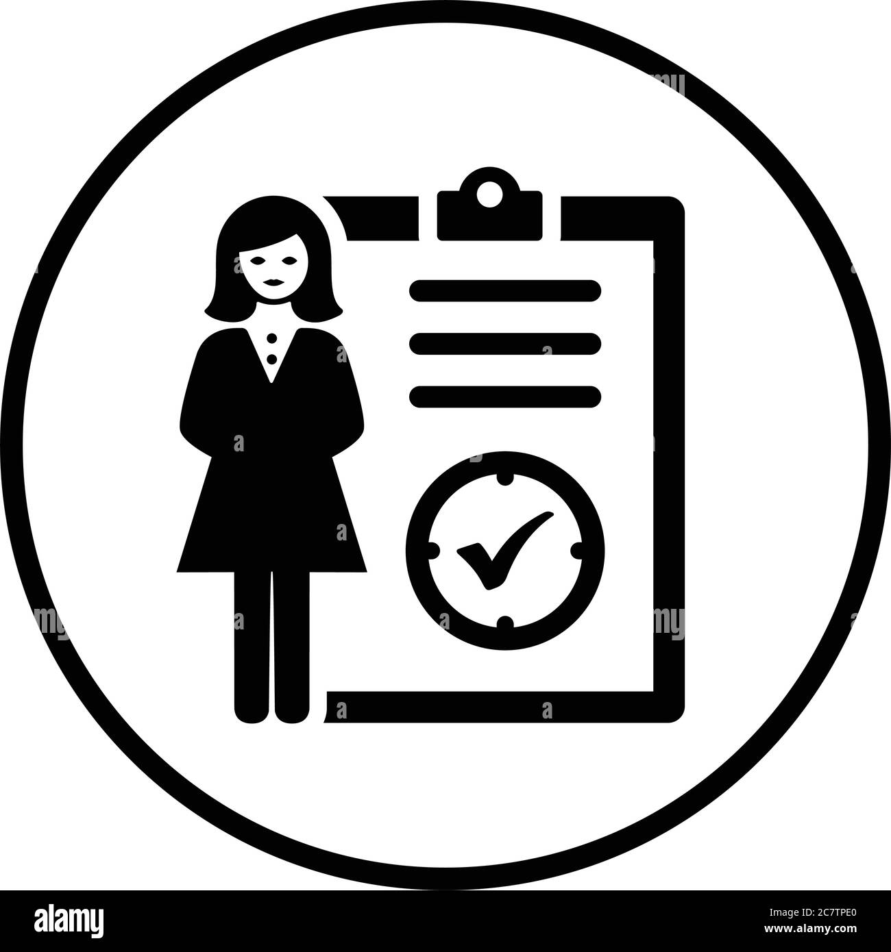 Complete task icon Black and White Stock Photos & Images - Alamy