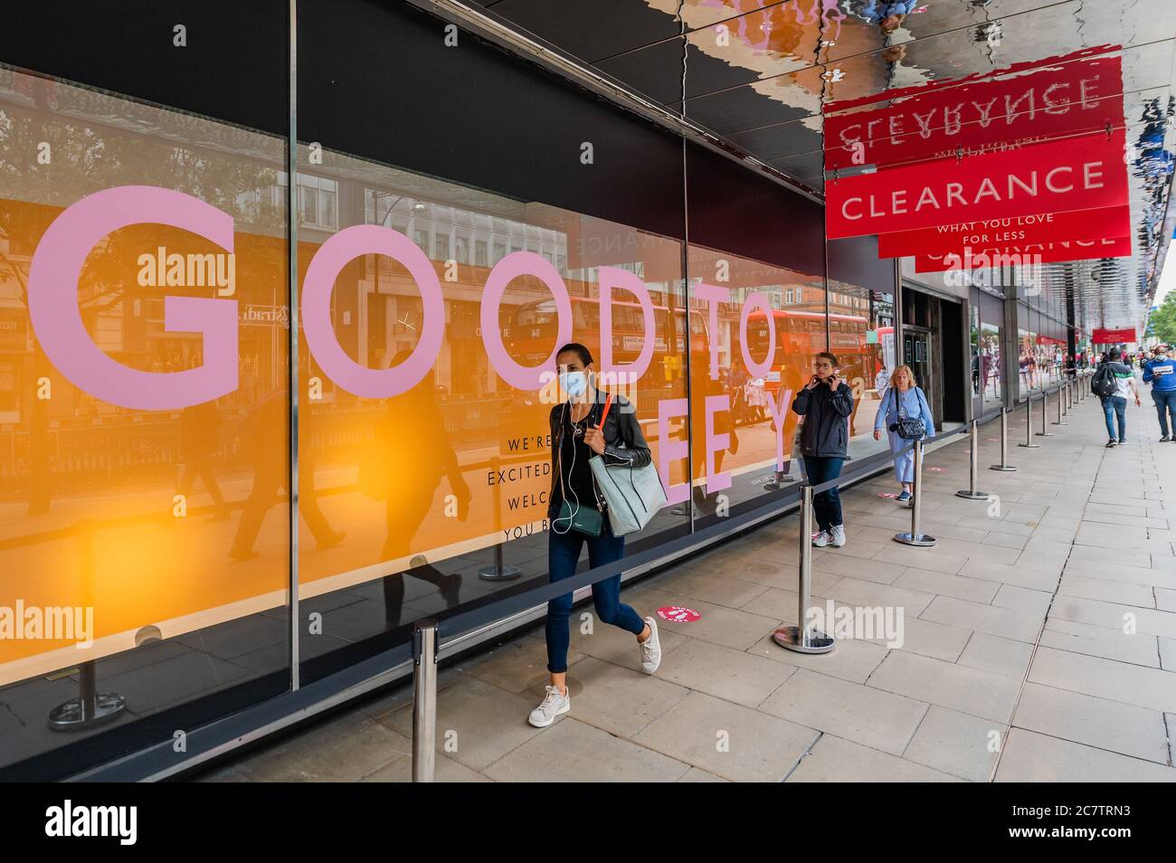 Staff at john lewis in oxford street hires stock photography and