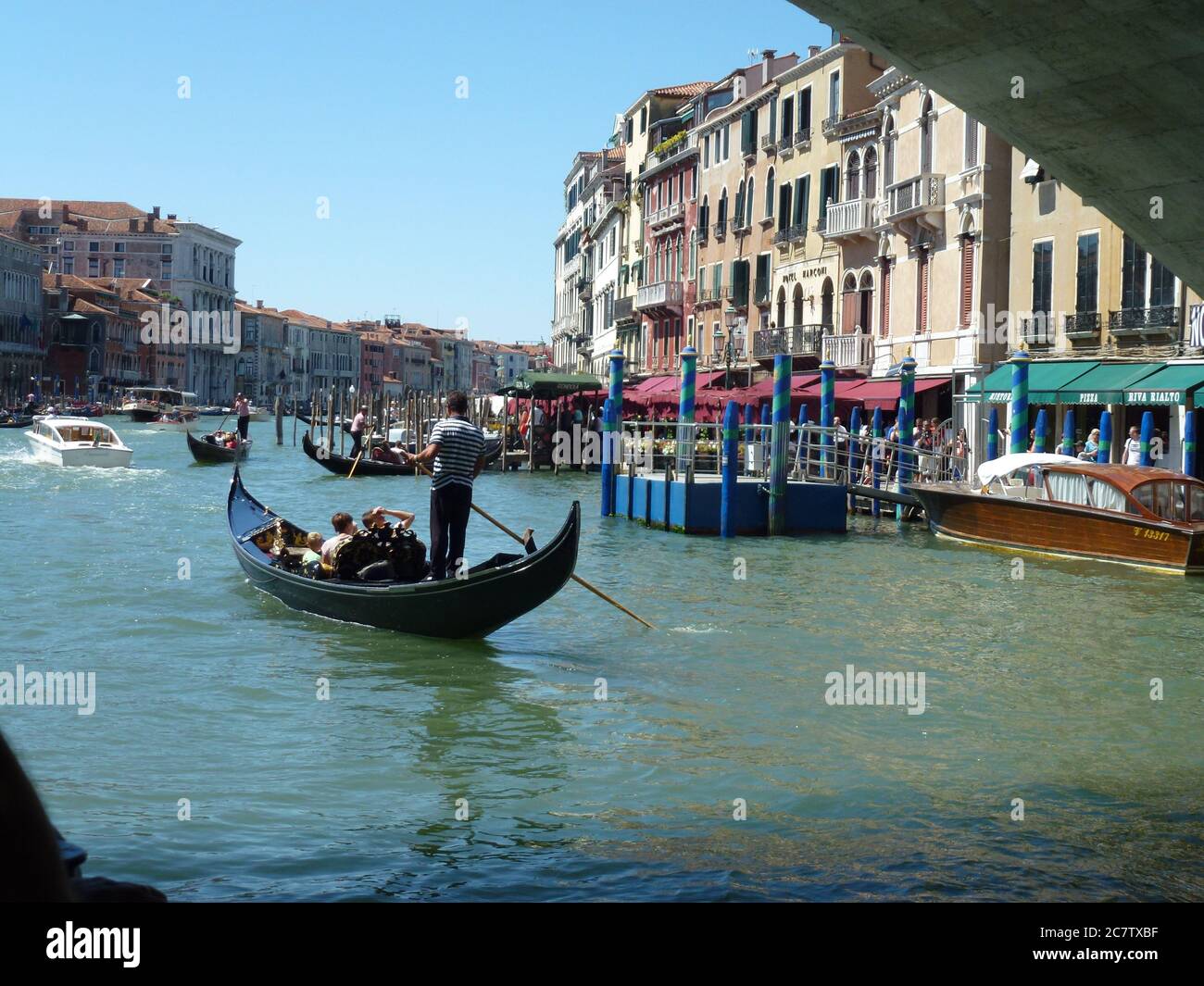Venice Italy Gondola Stock Photo