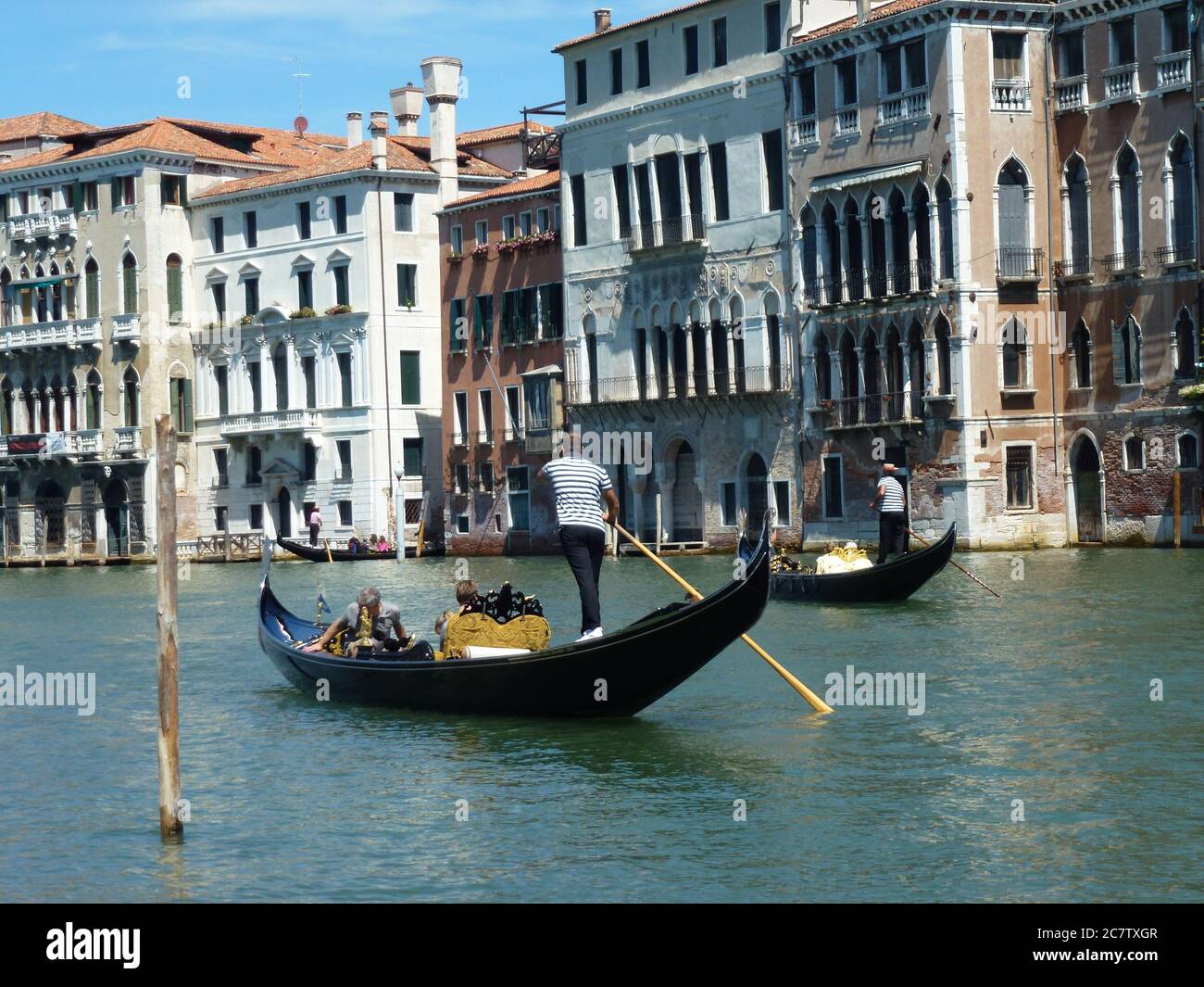 Venice Italy Gondola Stock Photo