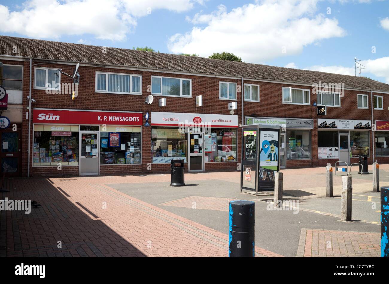 Shops at Woodloes Park Estate, Warwick, Warwickshire, England, UK Stock