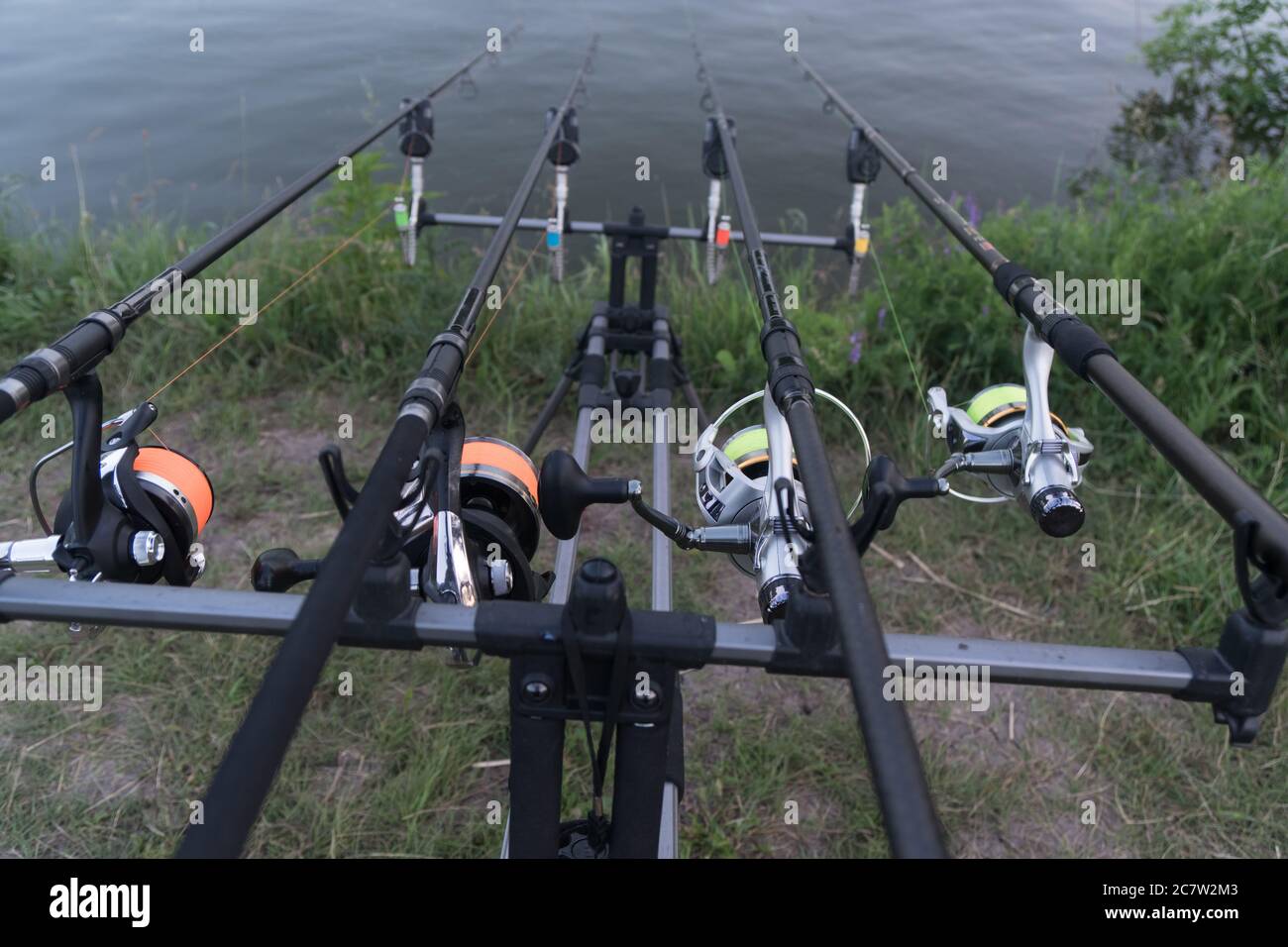 Fishing rod tripod hi-res stock photography and images - Alamy