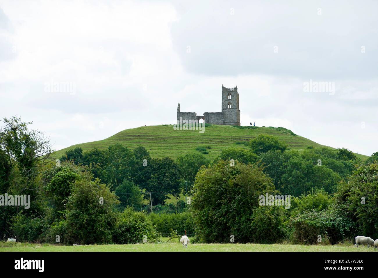 Burrow Mump, Burrowbridge, Somerset Stock Photo - Alamy