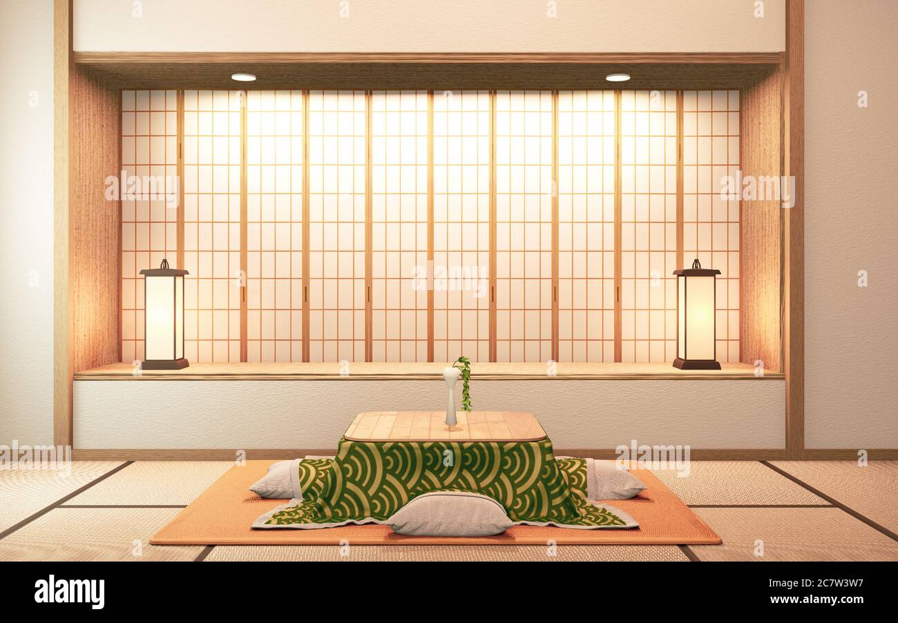 Japanese Room Stock Photo - Download Image Now - Kotatsu, Architecture,  Ashtray - iStock
