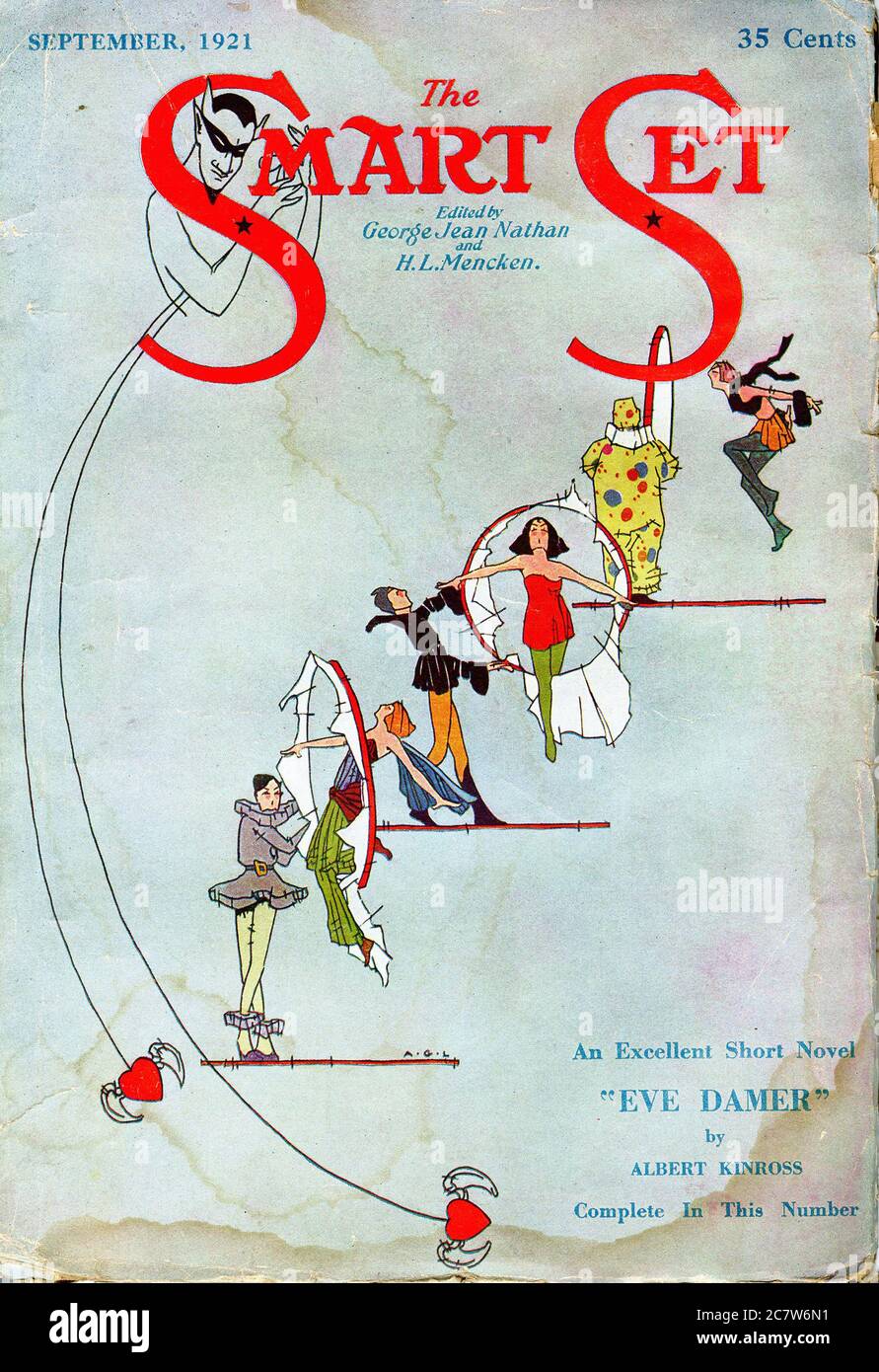The Smart Set -  September 1921 - Vintage american literary magazine Stock Photo