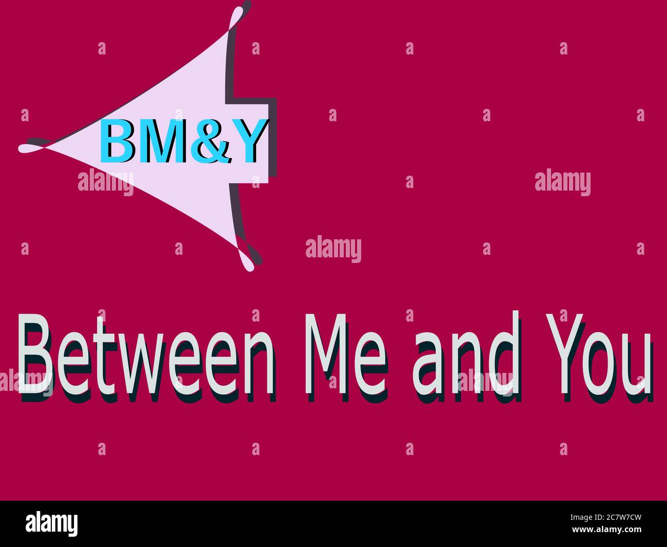 Between me and you abbreviation is displayed with text and symbolic ...