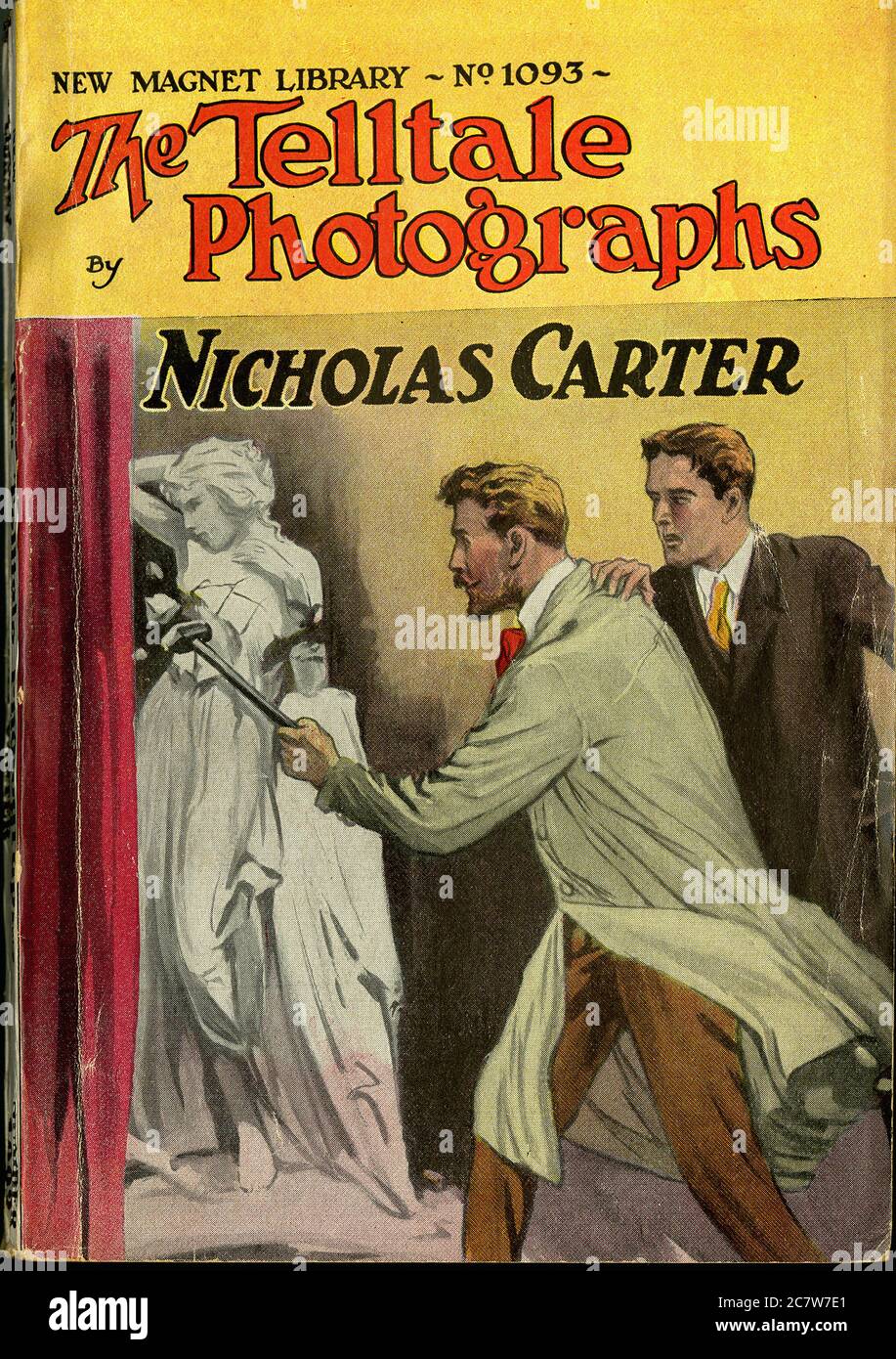 Nicholas Carter - The Telltale Photographs - New Magnet Library - Vintage Pulp Literary Stock Photo