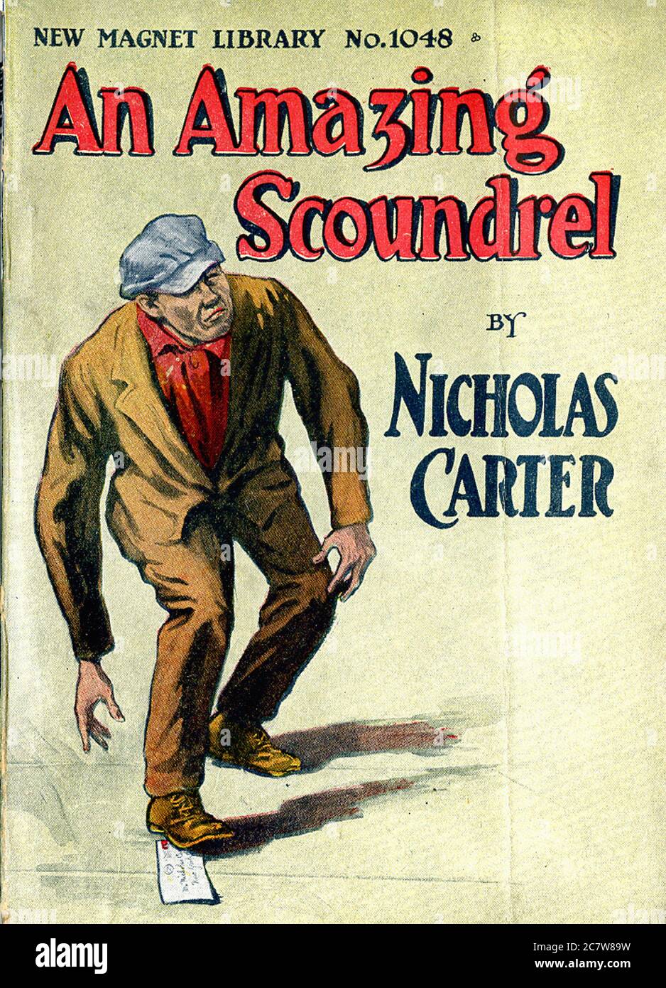 Nicholas Carter - An Amazing Scoundrel - New Magnet Library - Vintage Pulp Literary Stock Photo