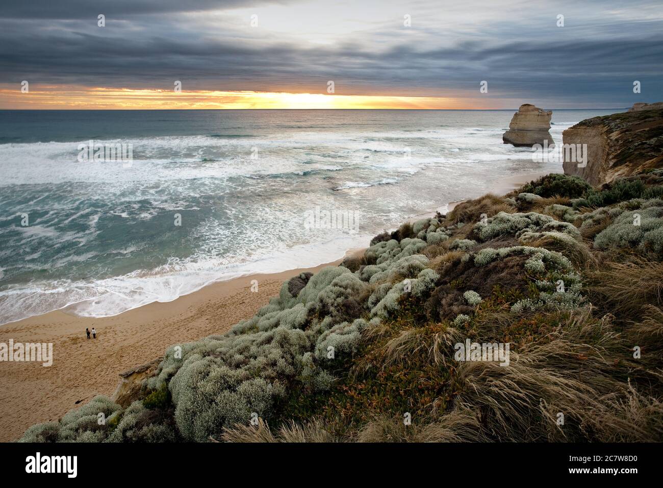 Waves reaching sea coast sunset hi-res stock photography and images - Alamy