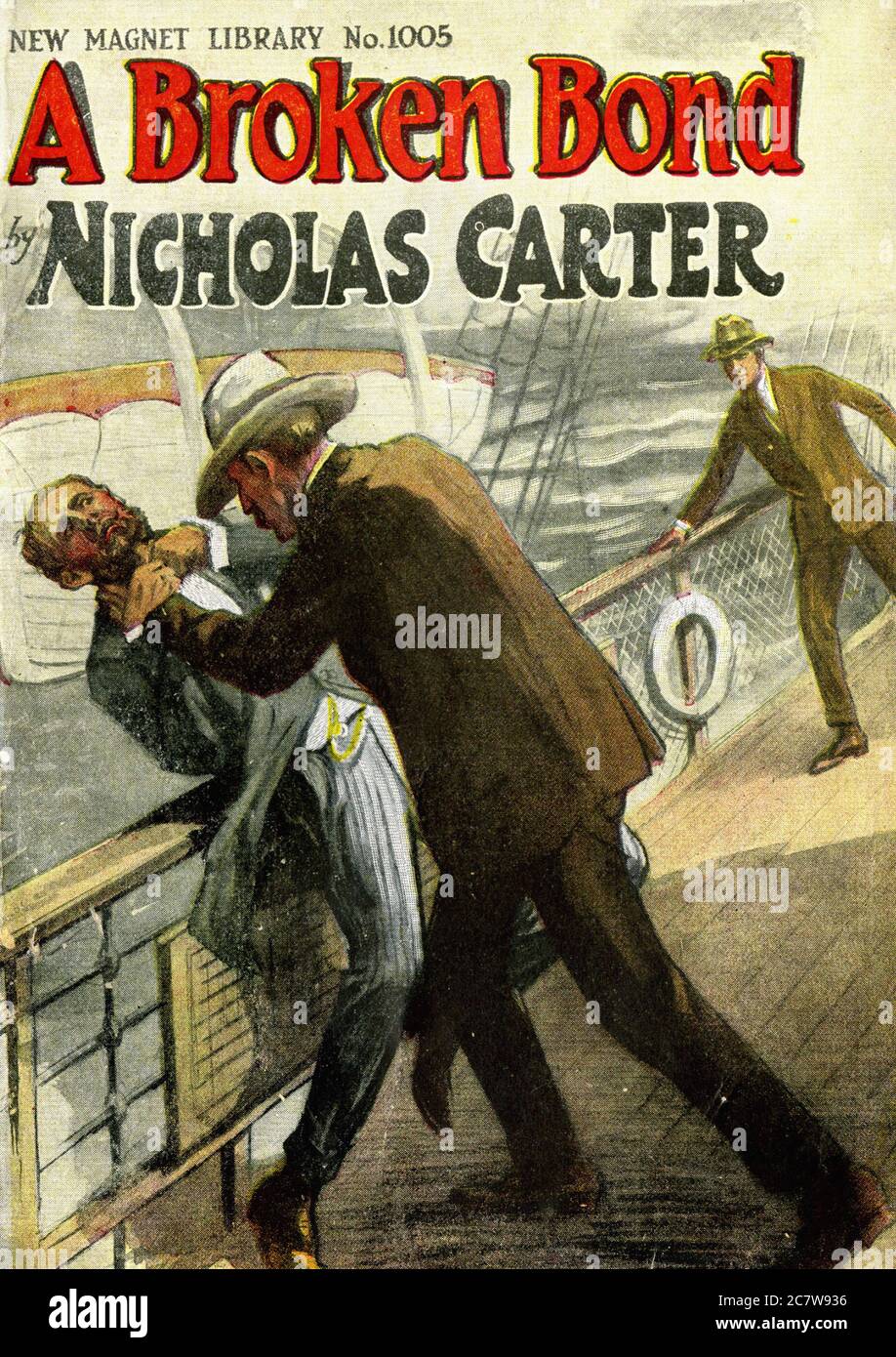 Nicholas Carter - A Broken Bond   or, The man without morals - New Magnet Library - Vintage Pulp Literary Stock Photo