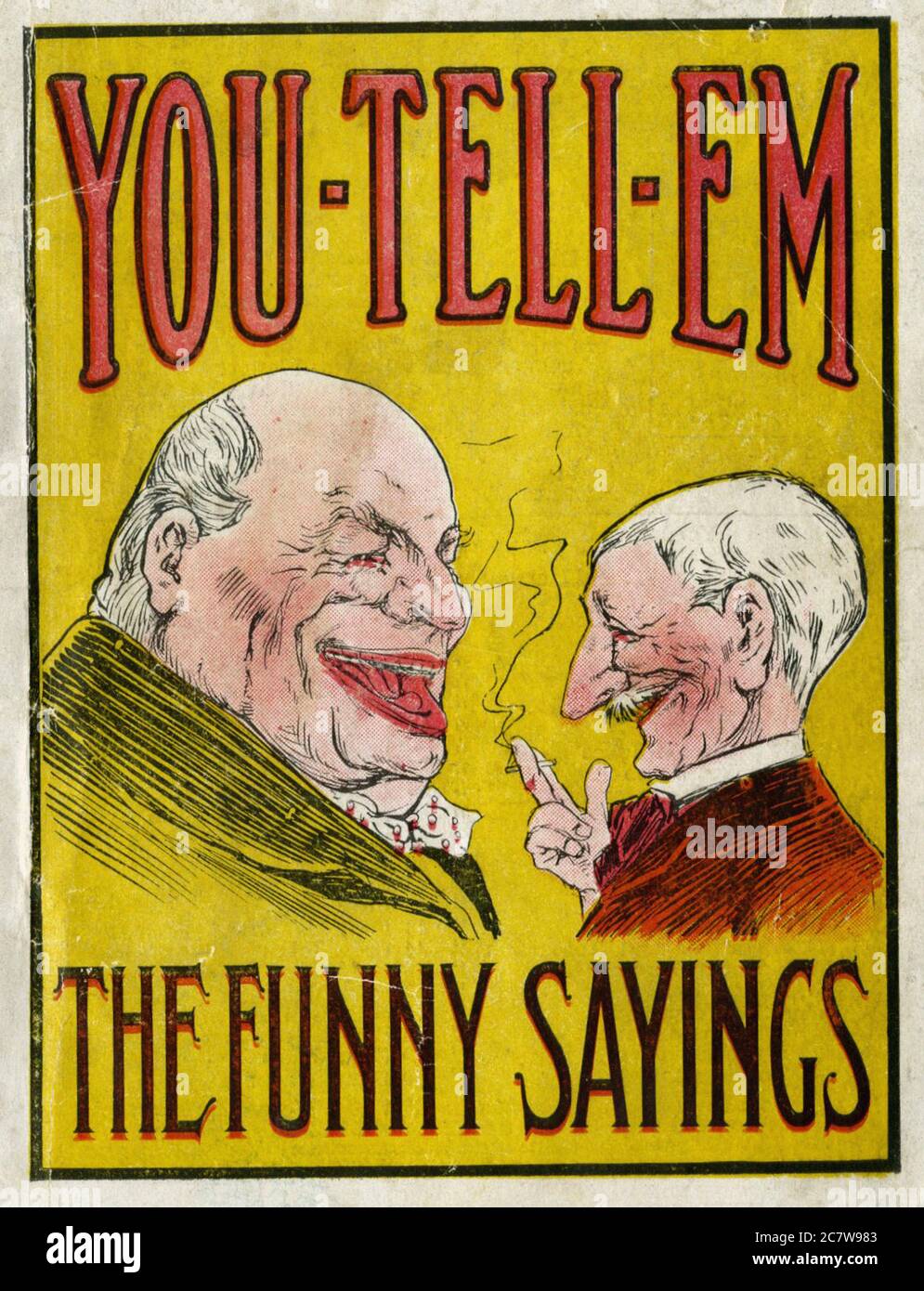 You Tell Em - The Funny Sayings - Vintage early twenty century american jokes magazine Stock Photo