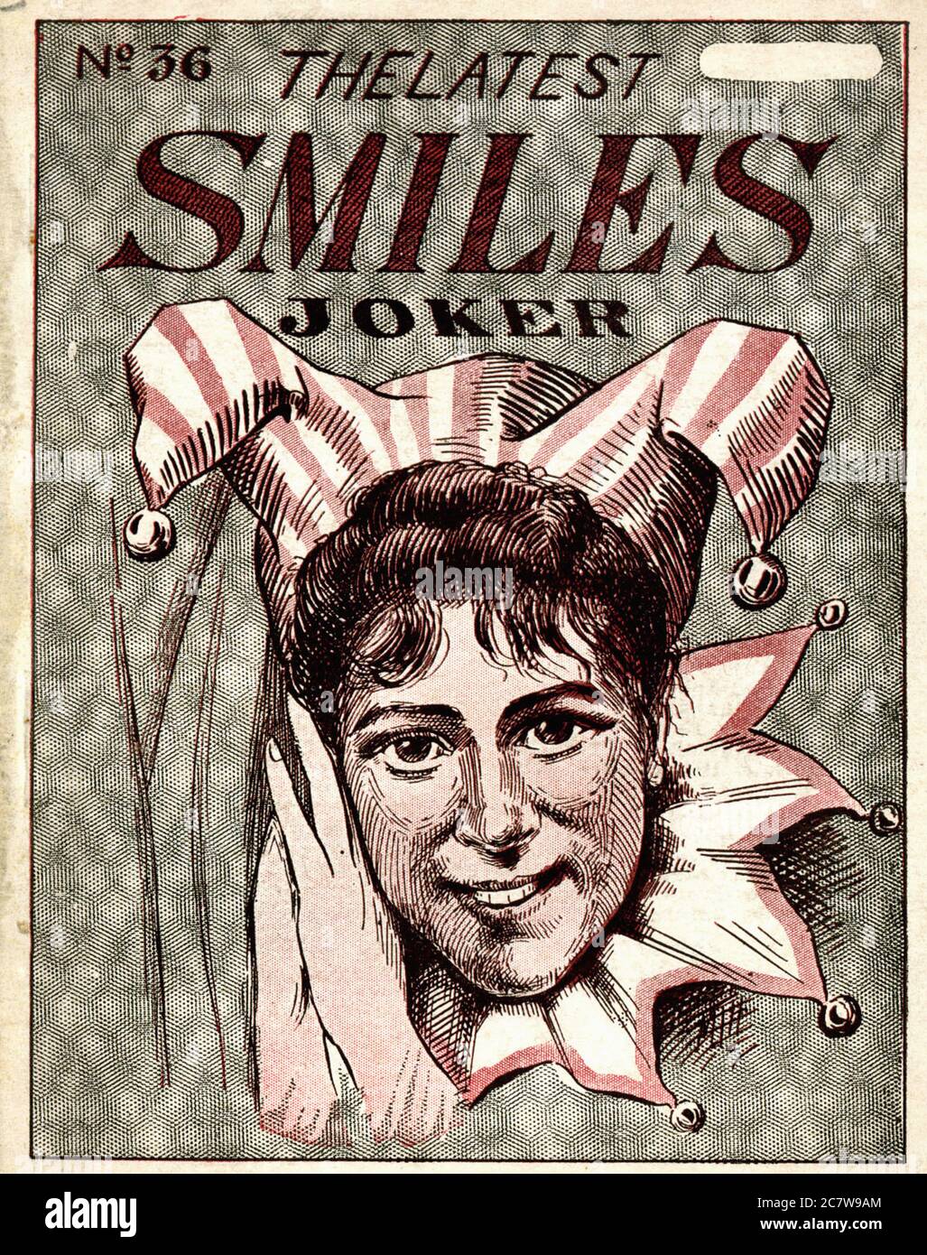 The Latest Smiles Joker - Vintage early twenty century american jokes magazine Stock Photo