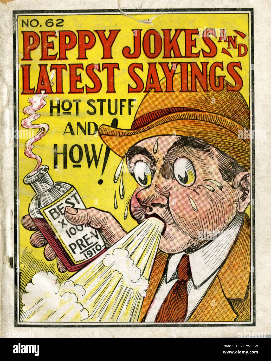 Peppy Jokes & Latest Sayings - Vintage early twenty century american jokes magazine Stock Photo