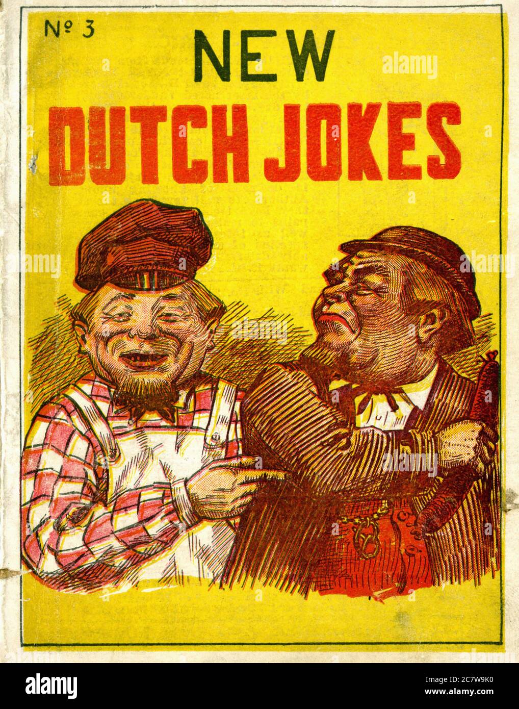 New Dutch Jokes (aka leave my sausage alone!) - Vintage early twenty century american jokes magazine Stock Photo