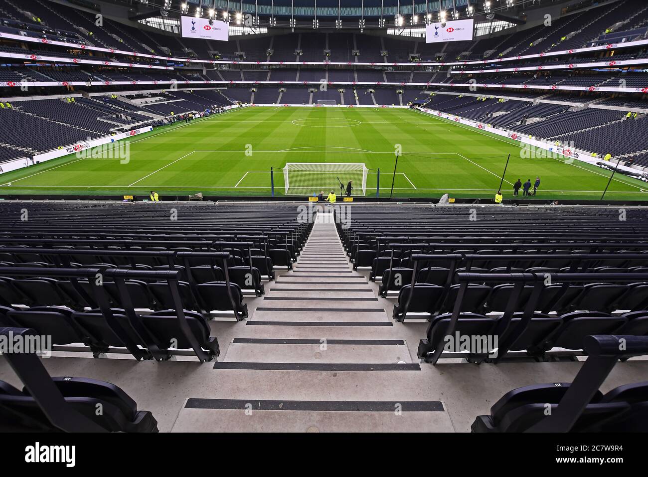 LONDON, ENGLAND - FEBRUARY 2, 2020: General view of the new Tottenham Hotspur Stadium pictured prior to the 2019/20 Premier League game between Tottenham Hotspur and Manchester City at Tottenham Hotspur Stadium. Stock Photo