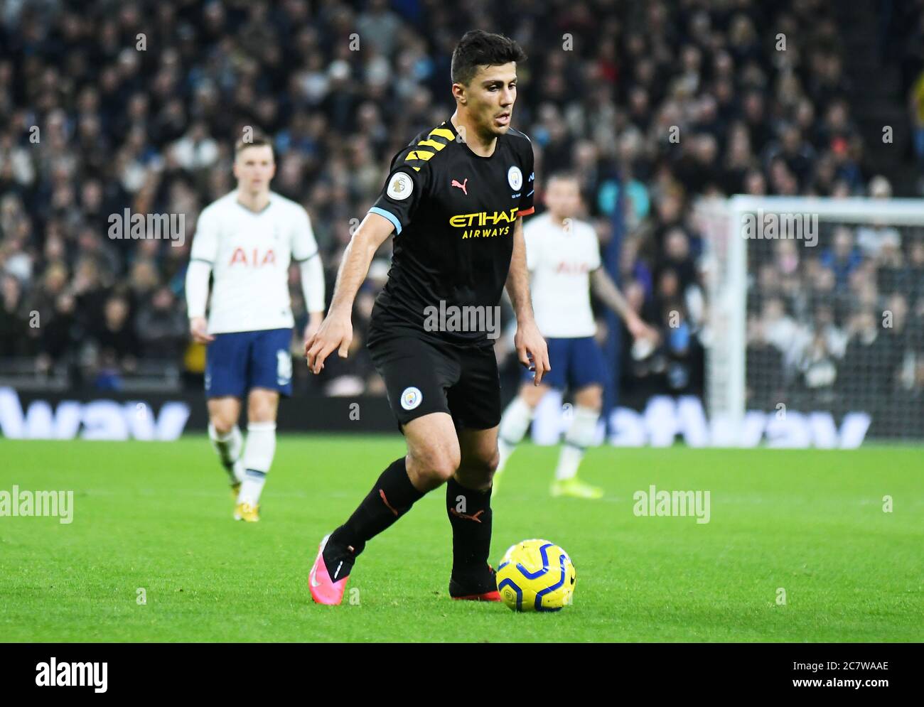 LONDON, ENGLAND - FEBRUARY 2, 2020: Rodrigo Hernandez Cascante of City pictured during the 2019/20 Premier League game between Tottenham Hotspur and Manchester City at Tottenham Hotspur Stadium. Stock Photo