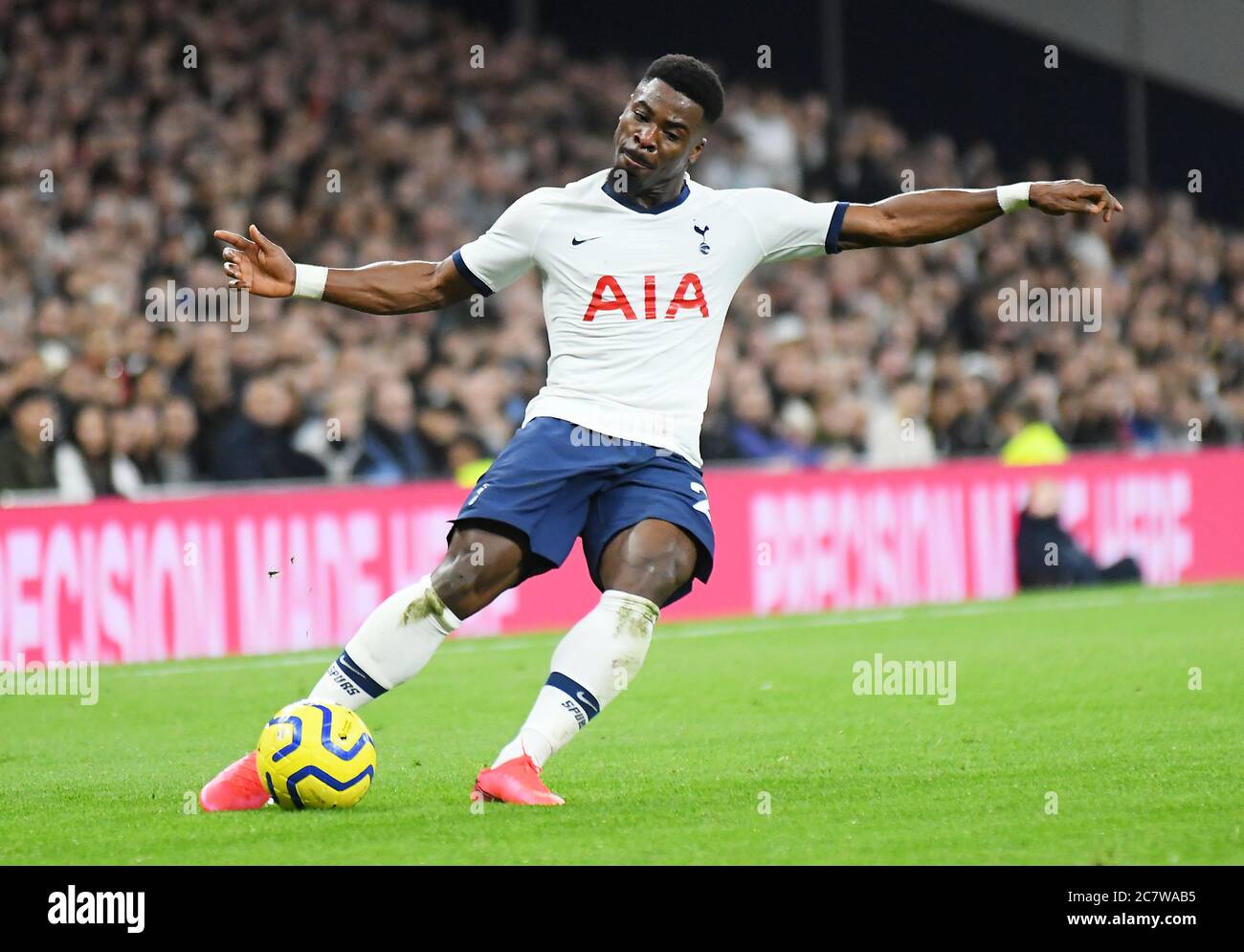 LONDON, ENGLAND - FEBRUARY 2, 2020: Serge Aurier of Tottenham pictured during the 2019/20 Premier League game between Tottenham Hotspur and Manchester City at Tottenham Hotspur Stadium. Stock Photo