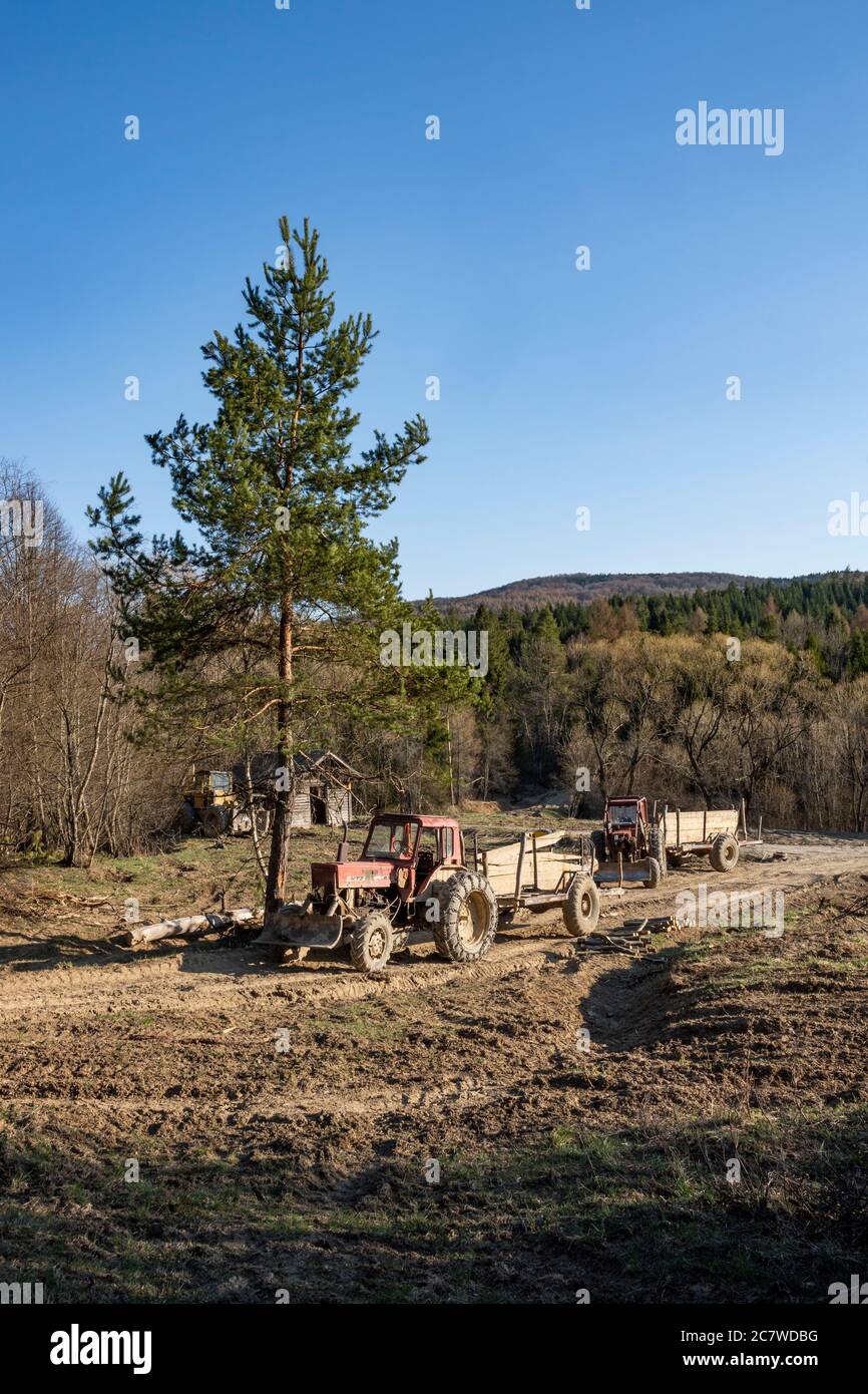 Old Belarus Tractor High Resolution Stock Photography And Images Alamy