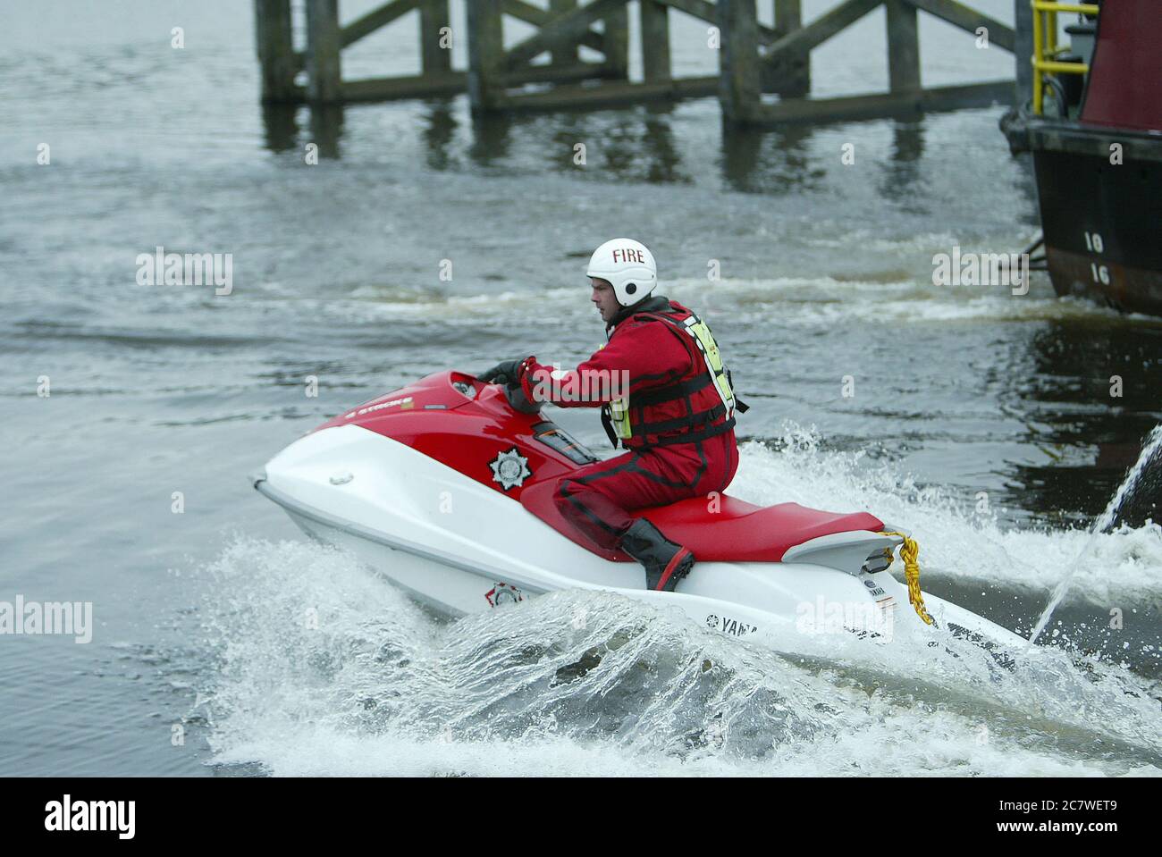 Scottish Fire & Rescue, Jet Ski Stock Photo