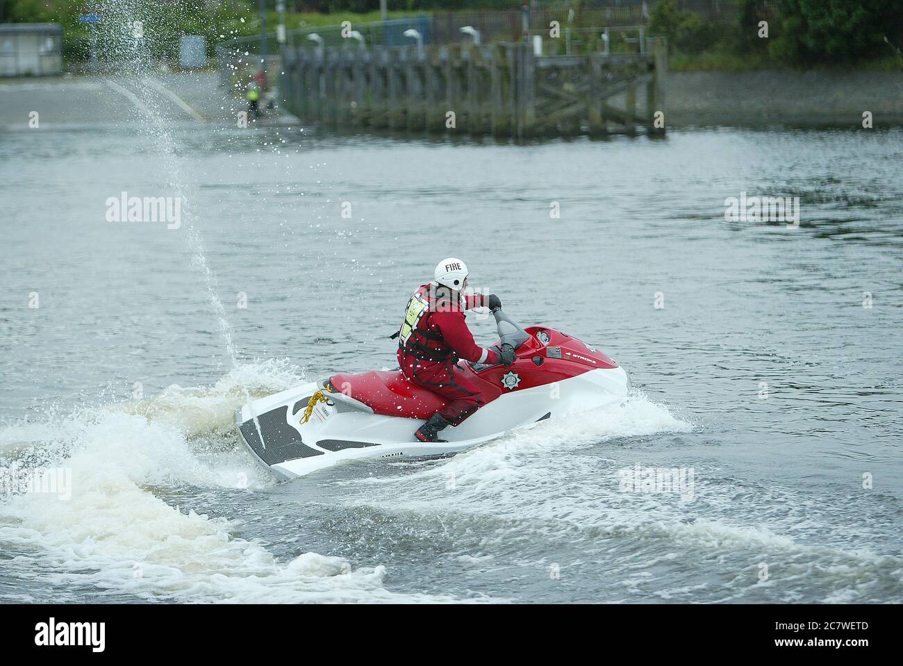 Scottish Fire & Rescue, Jet Ski Stock Photo