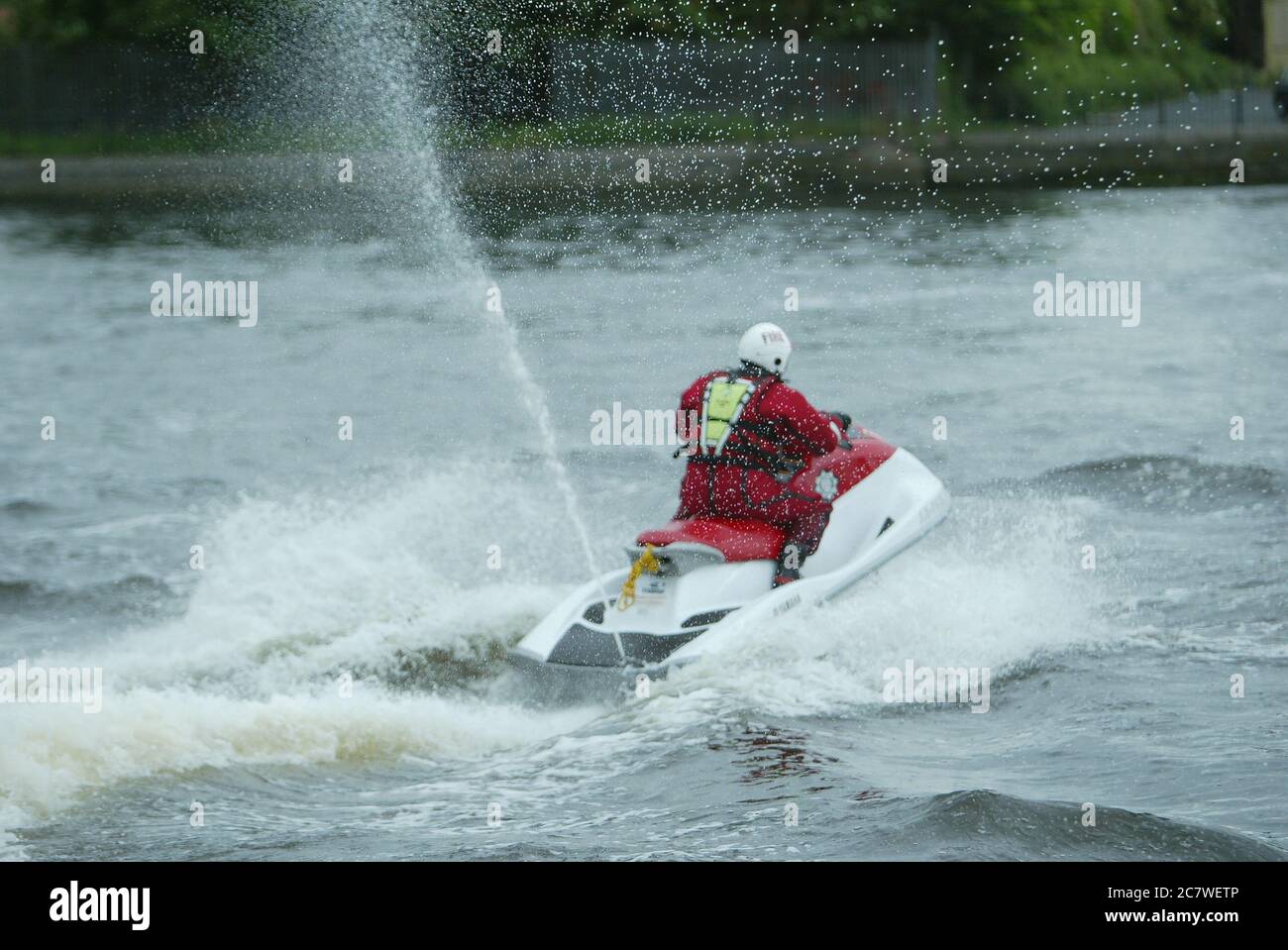 Scottish Fire & Rescue, Jet Ski Stock Photo