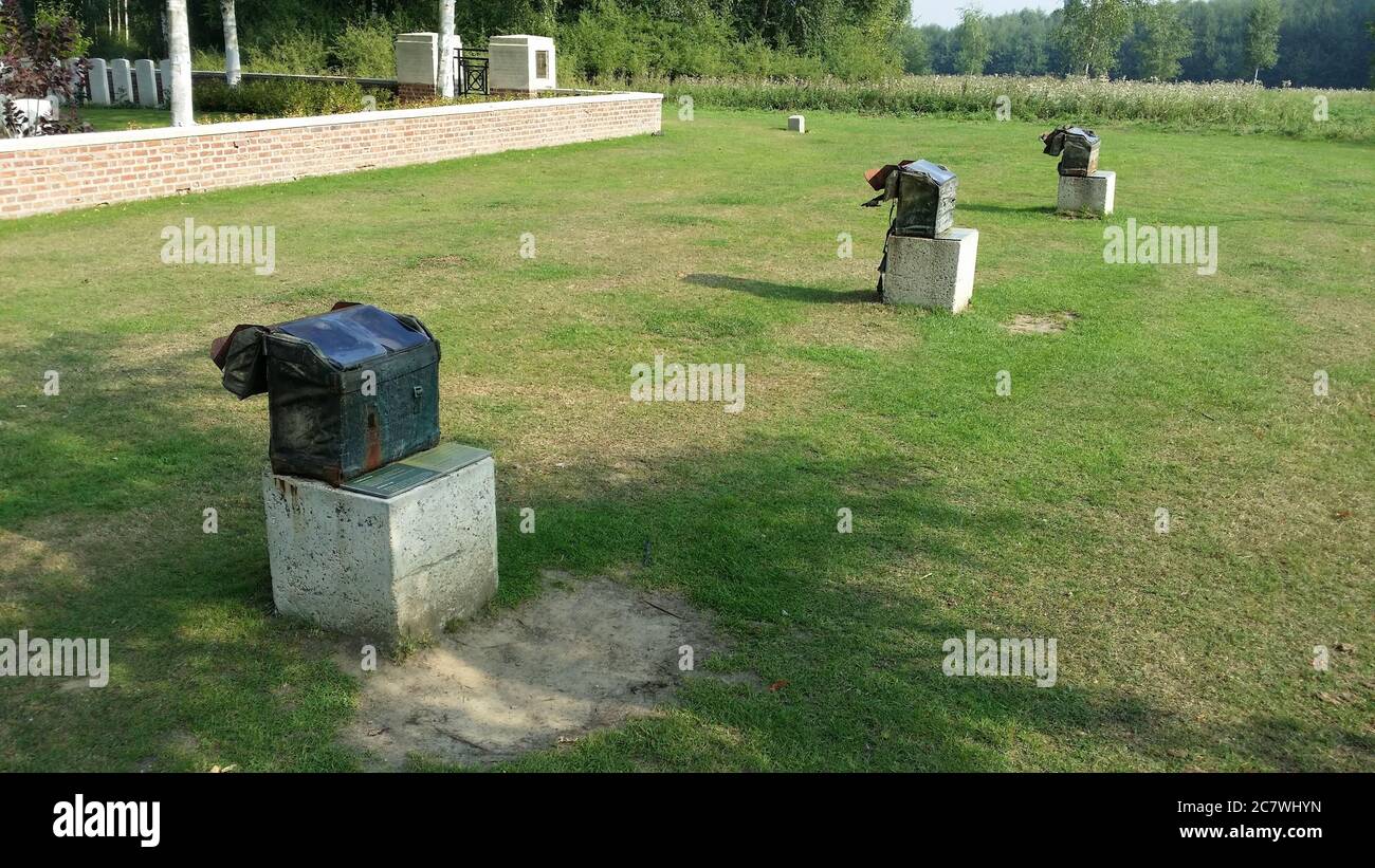 Military Cemetery - Zillebeke (Ypres, Belgium) Stock Photo