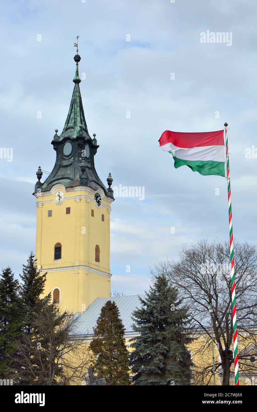 reformed church, Hajdúnánás, Hajdú-Bihar county, Hungary, Magyarország, Europe Stock Photo