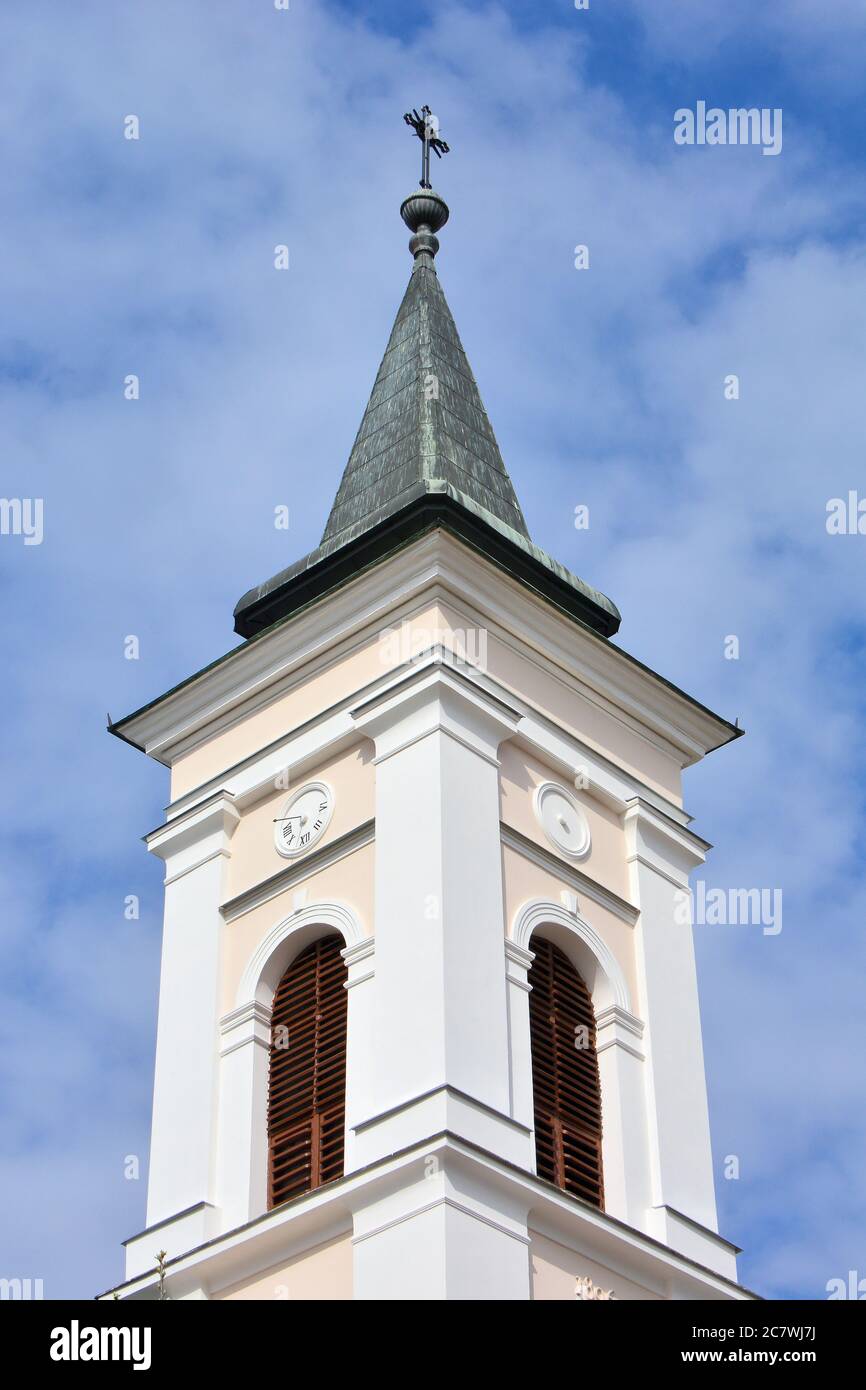 Holy Trinity Roman Catholic Church, Hajdúnánás, Hajdú-Bihar county, Hungary, Magyarország, Europe Stock Photo