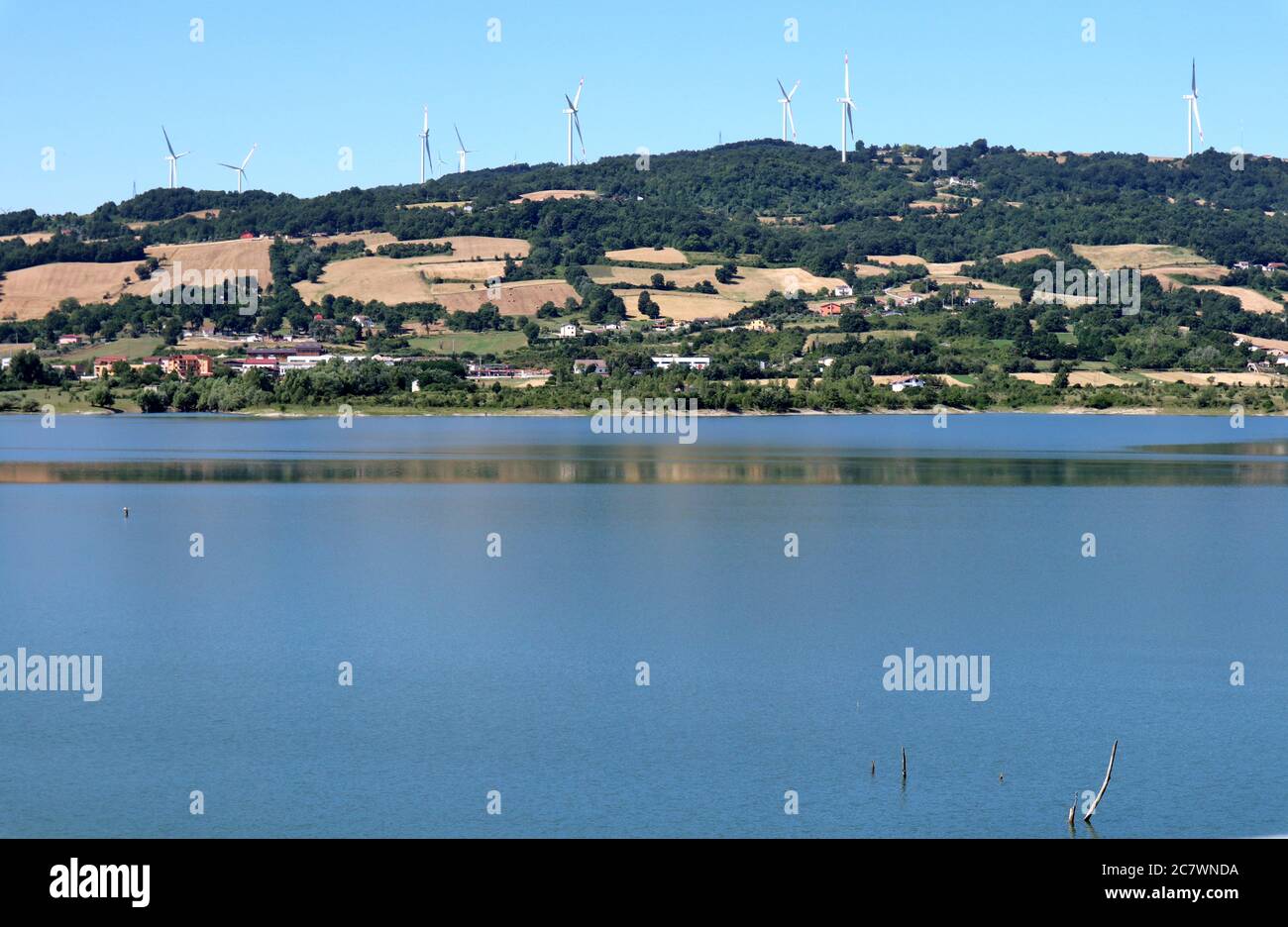 Conza - Scorcio del lago artificiale Stock Photo