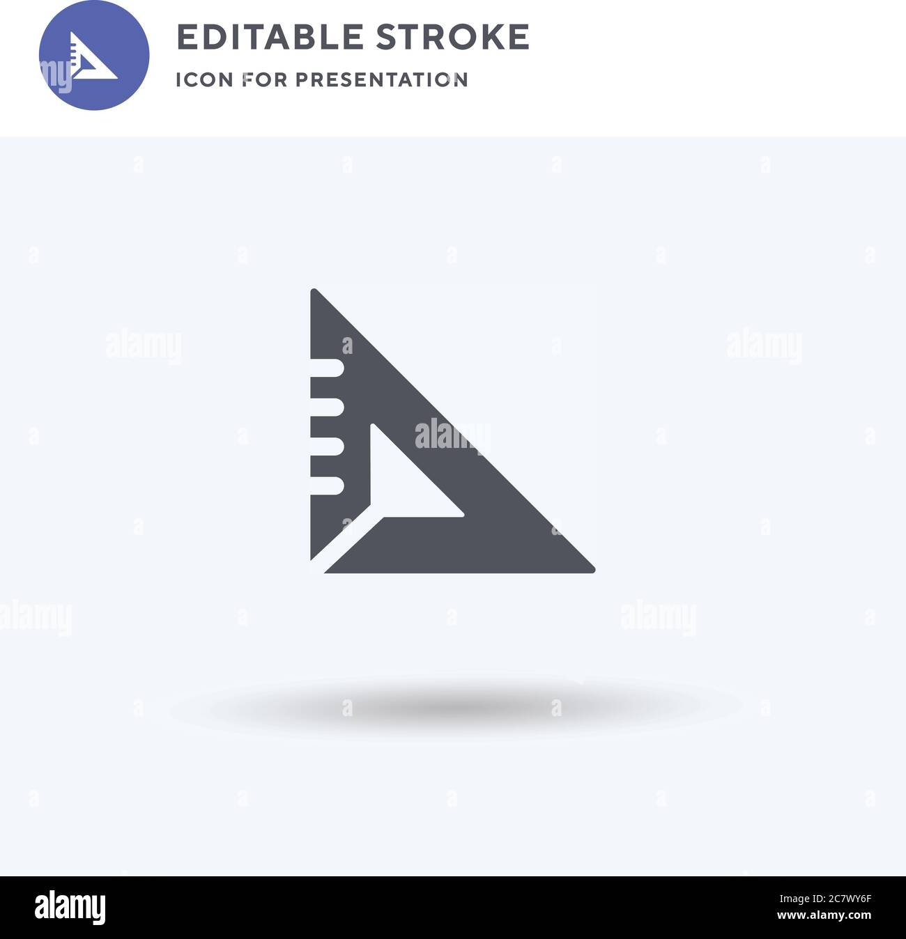 Square icon vector, filled flat sign, solid pictogram isolated on white ...