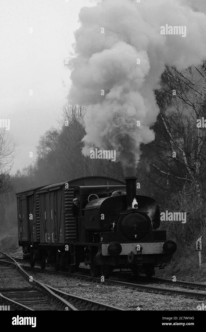 'Vulcan' on the Springwell Branch demonstration line at Barrow Hill Roundhouse. Stock Photo