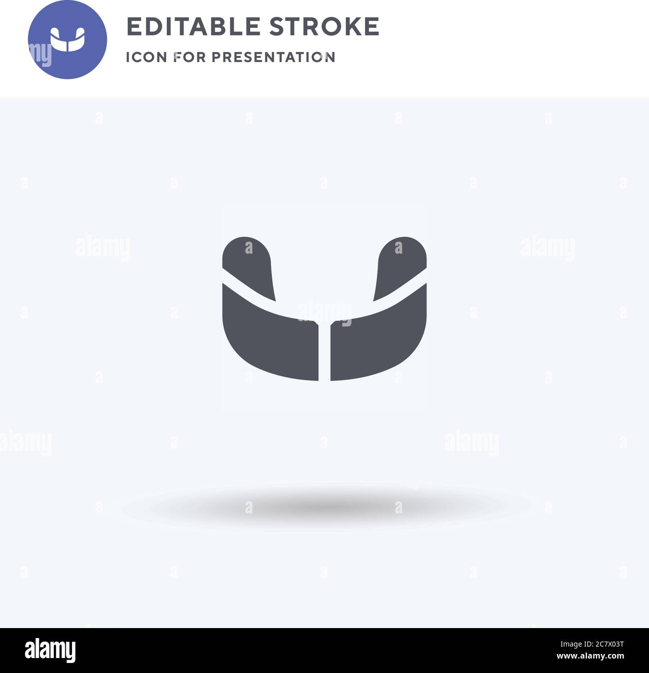 Gum Shield icon vector, filled flat sign, solid pictogram isolated on ...