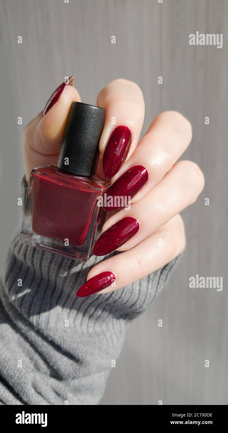 12 Dark Red Nail Ideas for a Moody Manicure