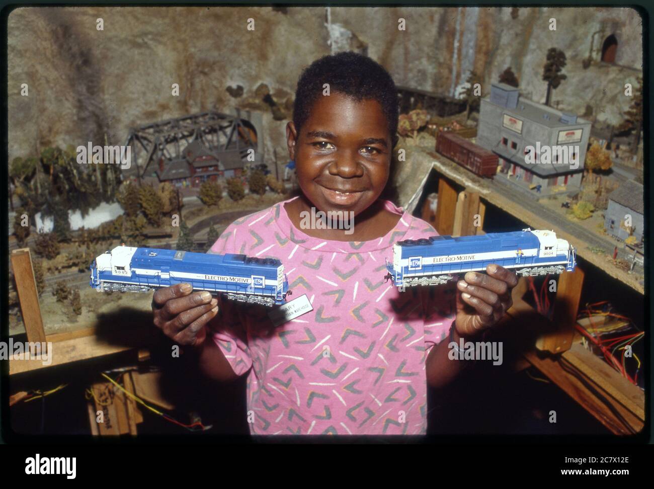 Gary Coleman worked in a model train store after his acting career. Stock Photo