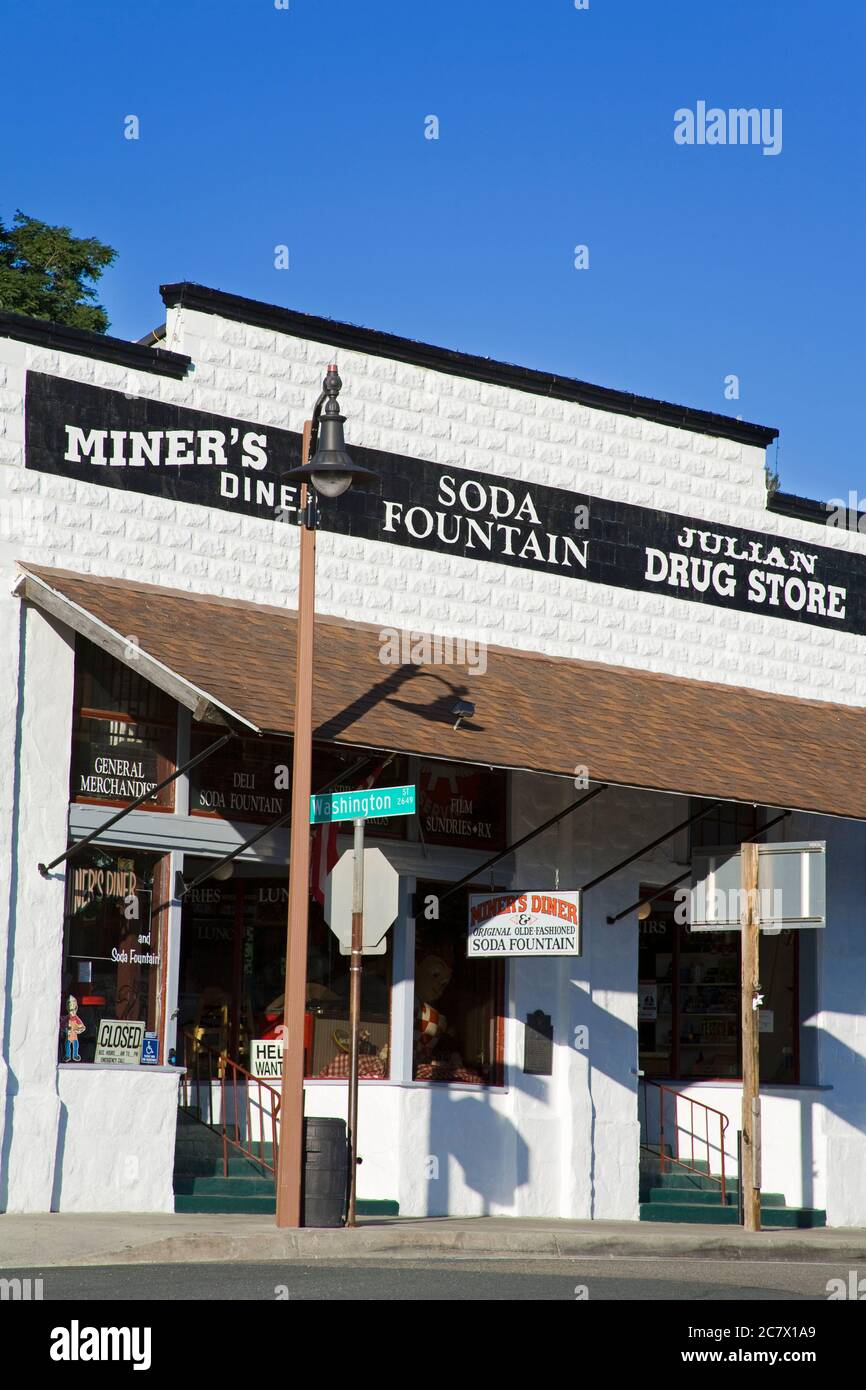 Miner's Diner on Main Street, Julian, San Diego County, California, USA