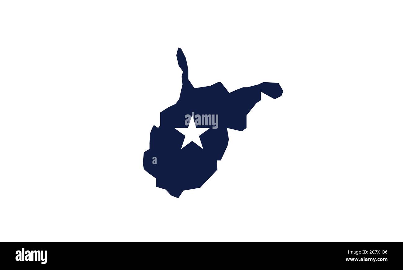 West virginia state map hi-res stock photography and images - Alamy