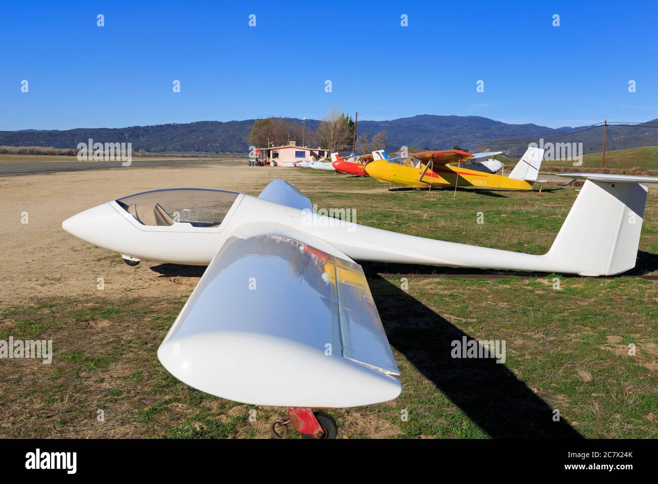 Glider Port in Warner Springs, San Diego County, California, USA Stock