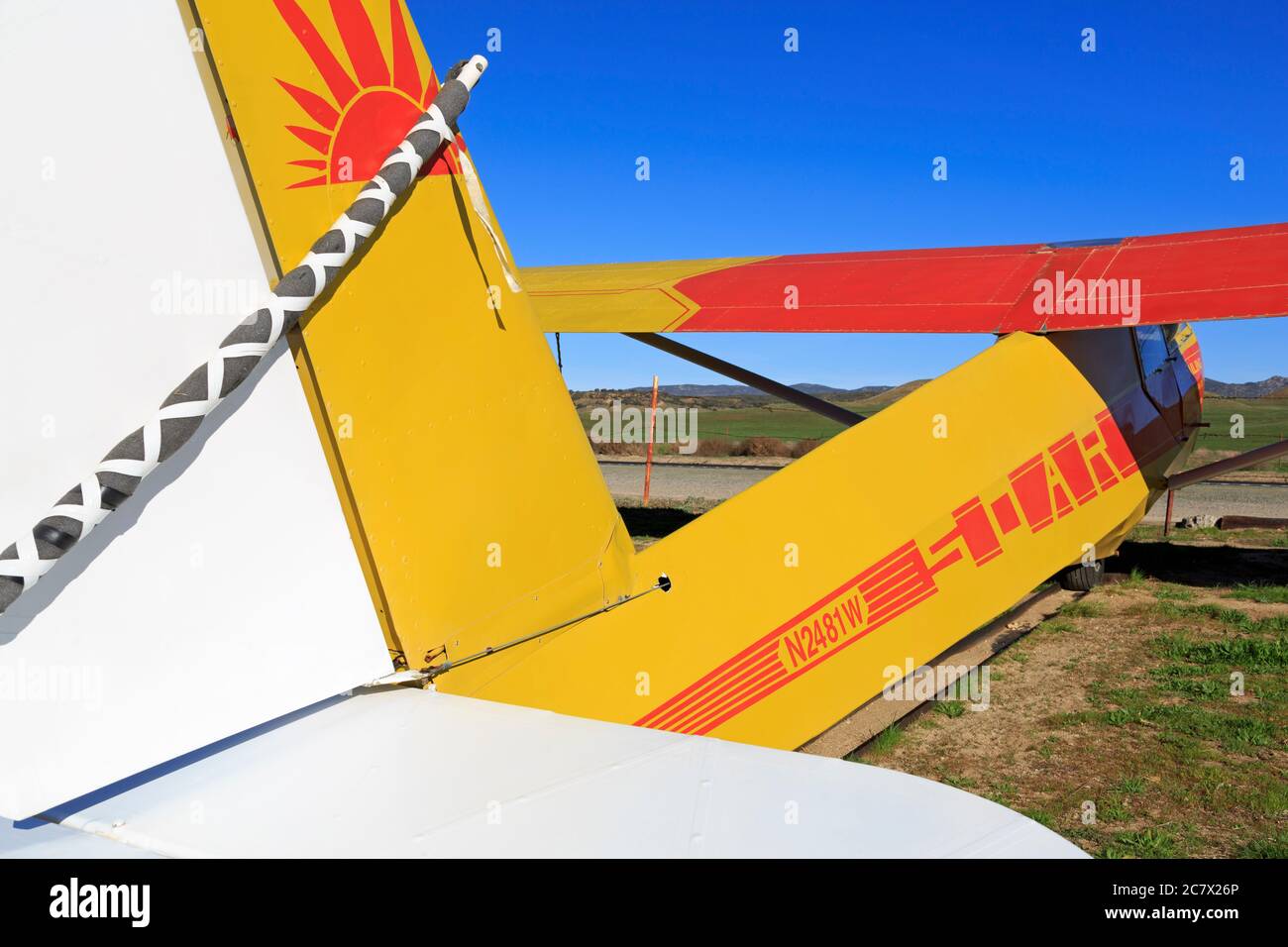 Glider Port in Warner Springs, San Diego County, California, USA Stock