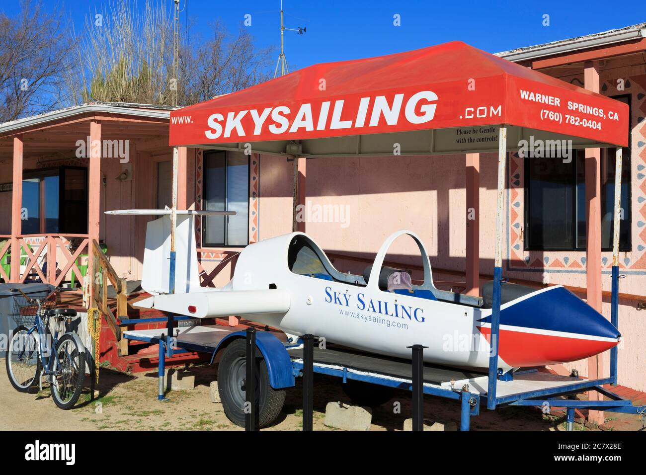 Glider Port in Warner Springs, San Diego County, California, USA Stock